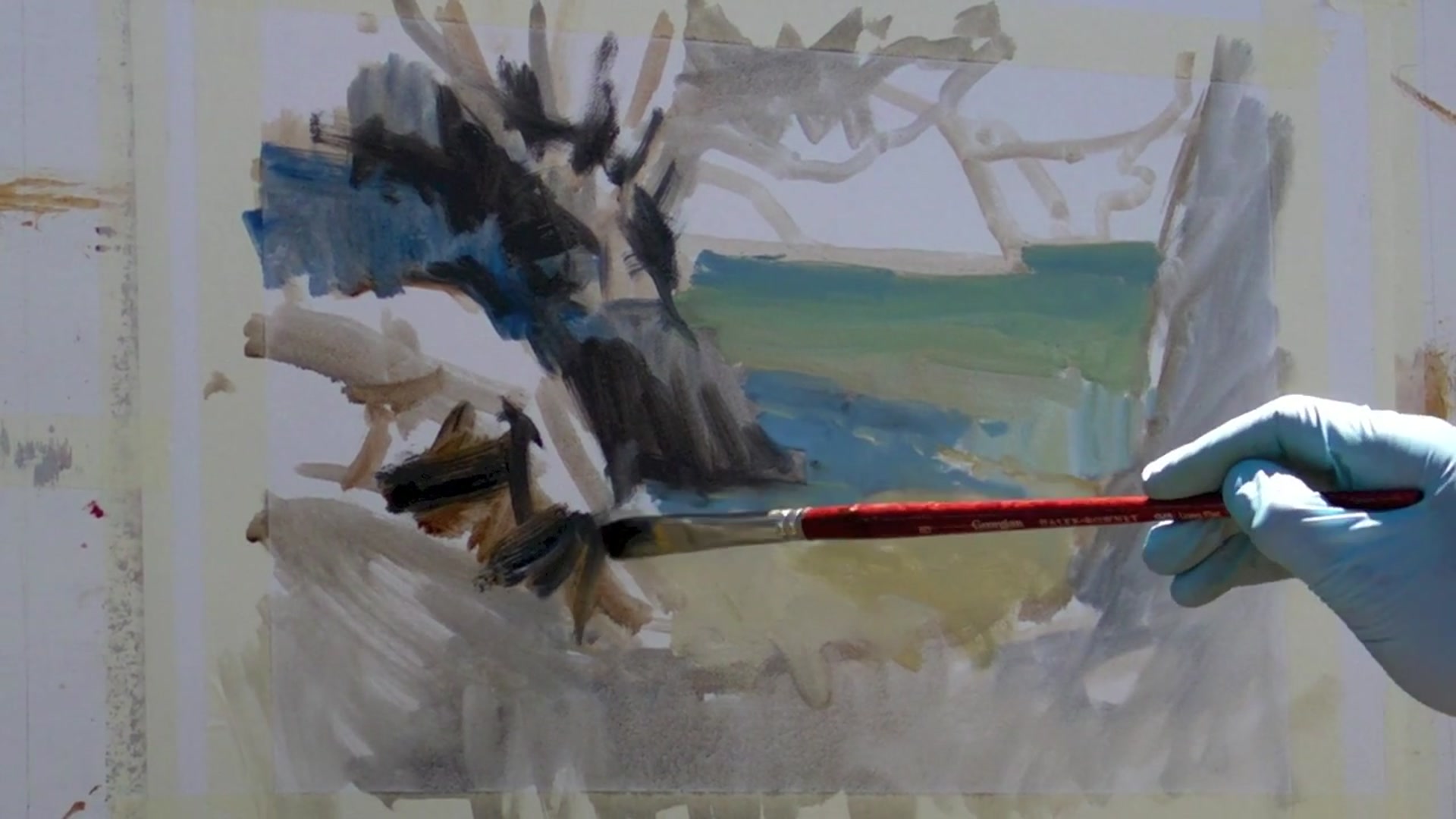 Step 3 — Plein Air Painting Strategy (video frame from the lesson)
