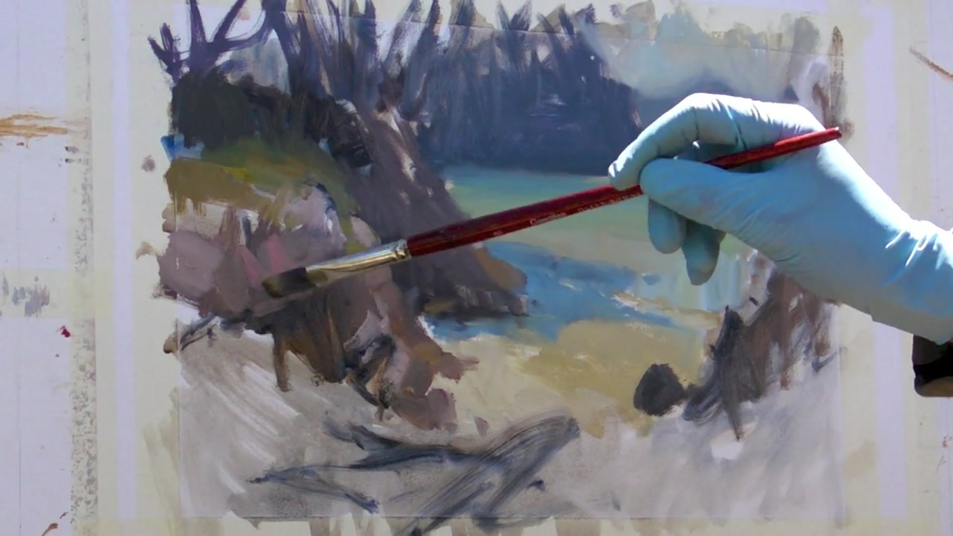 Step 7 — Dealing with Reflected Light and Shadows (video frame from the lesson)