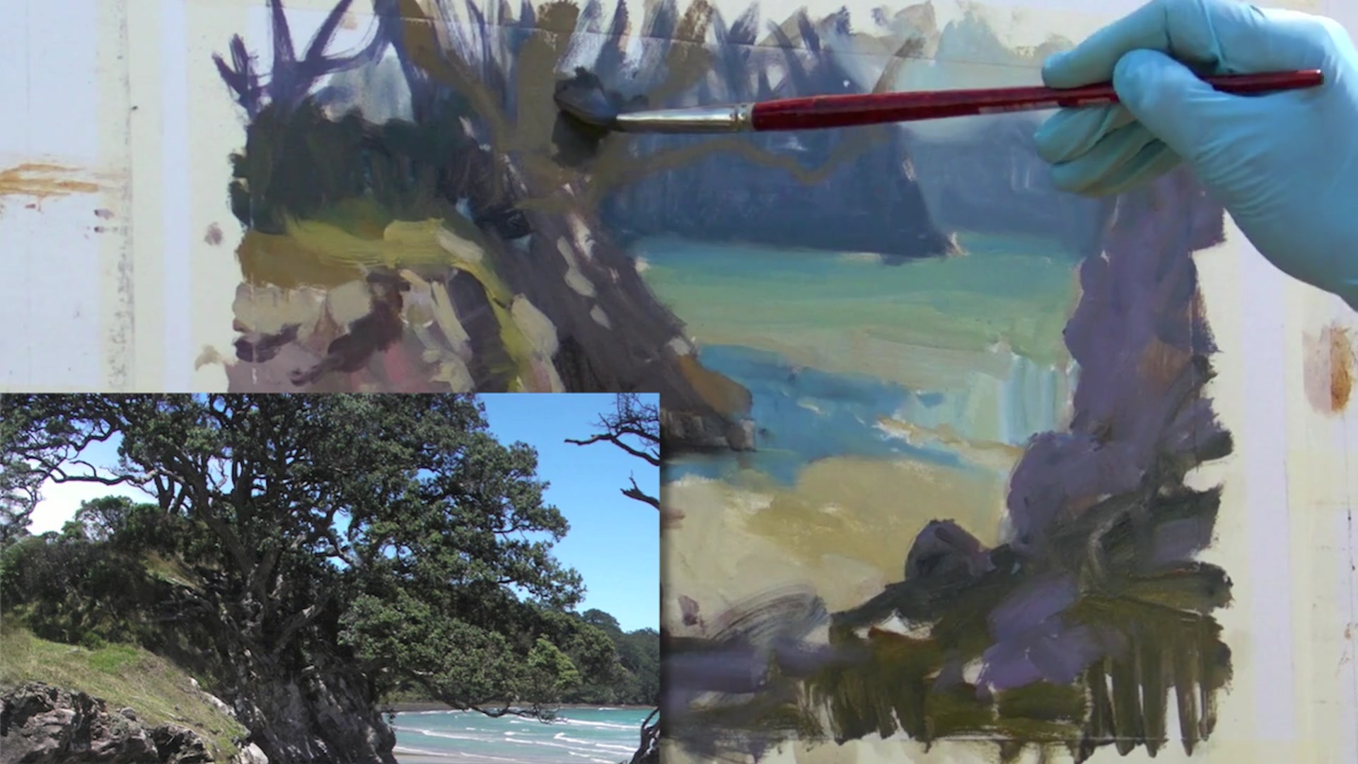 Step 9 — Excluding Distracting Light (video frame from the lesson)