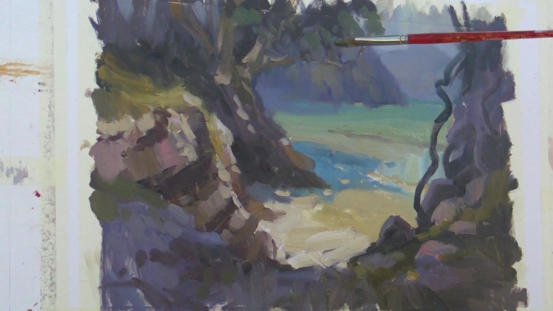 Step 13 — Struggles with Detail Due to Wind (video frame from the lesson)