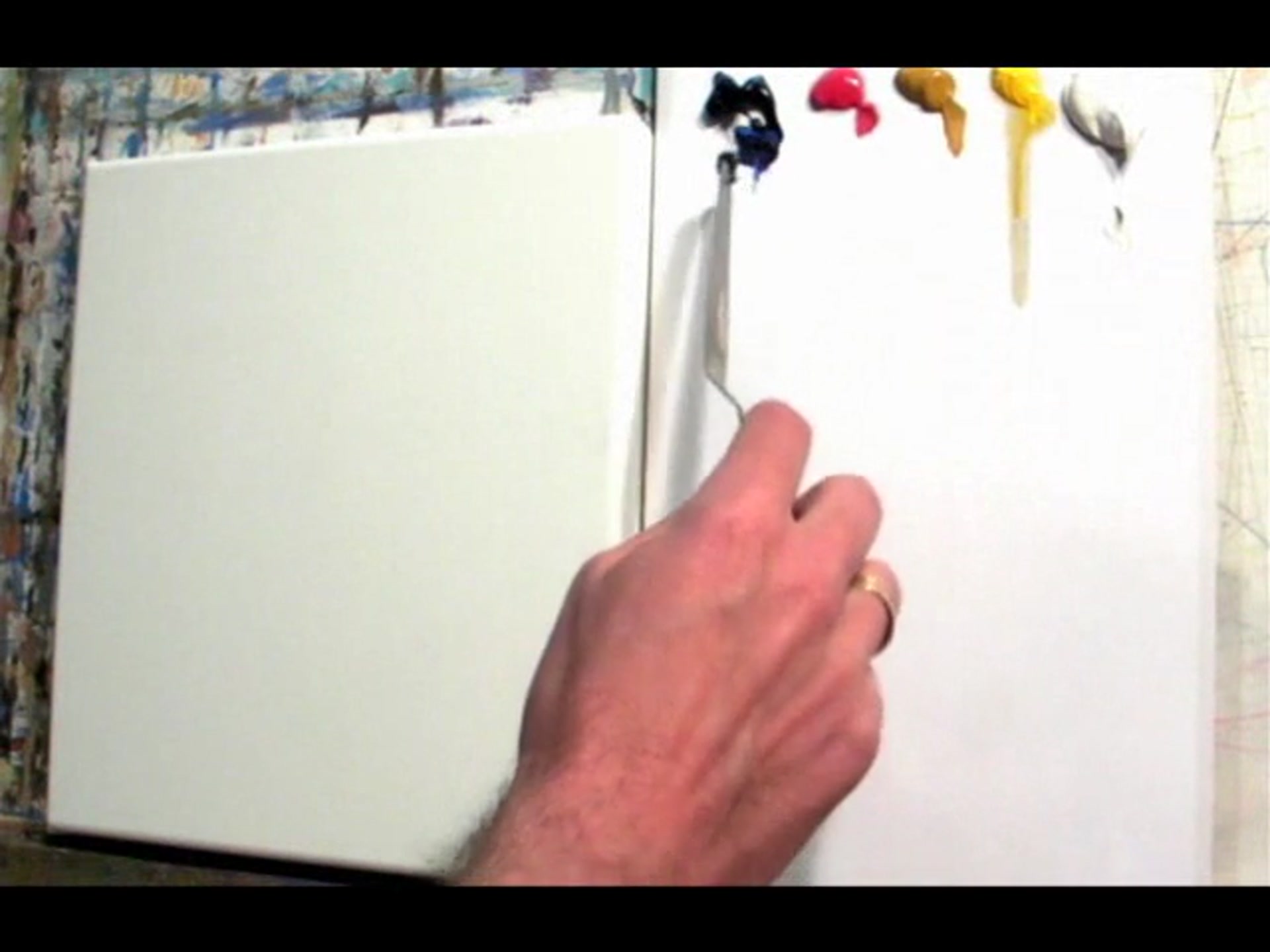 Step 4 — Color Mixing Basics (video frame from the lesson)