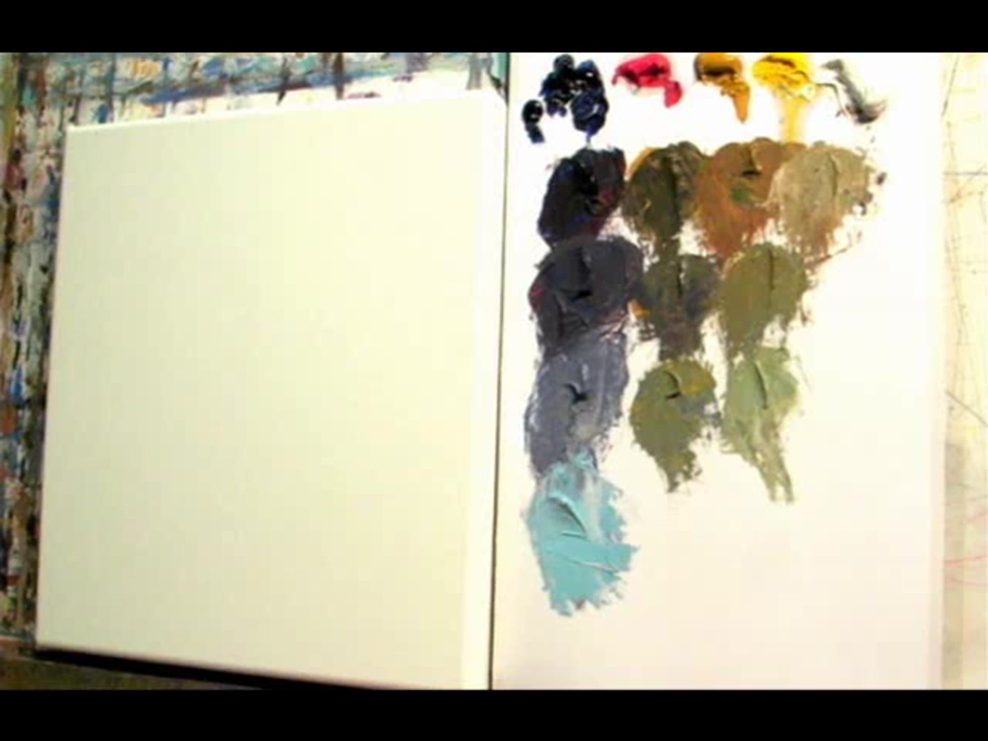 Step 8 — Cloud Shadow Color Mixing (video frame from the lesson)