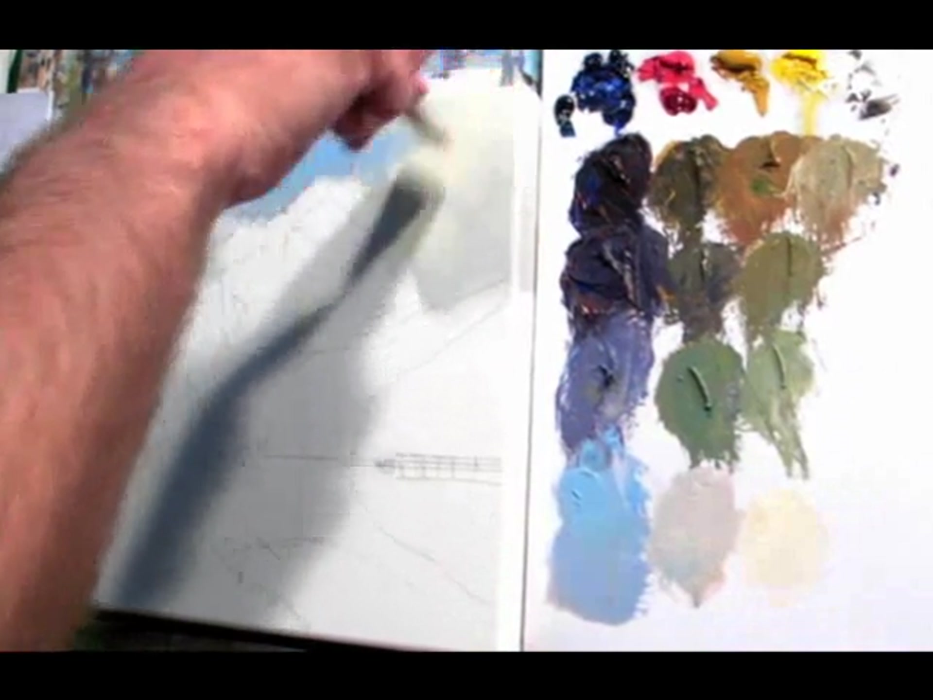 Step 11 — Cloud and Mist Effects (video frame from the lesson)