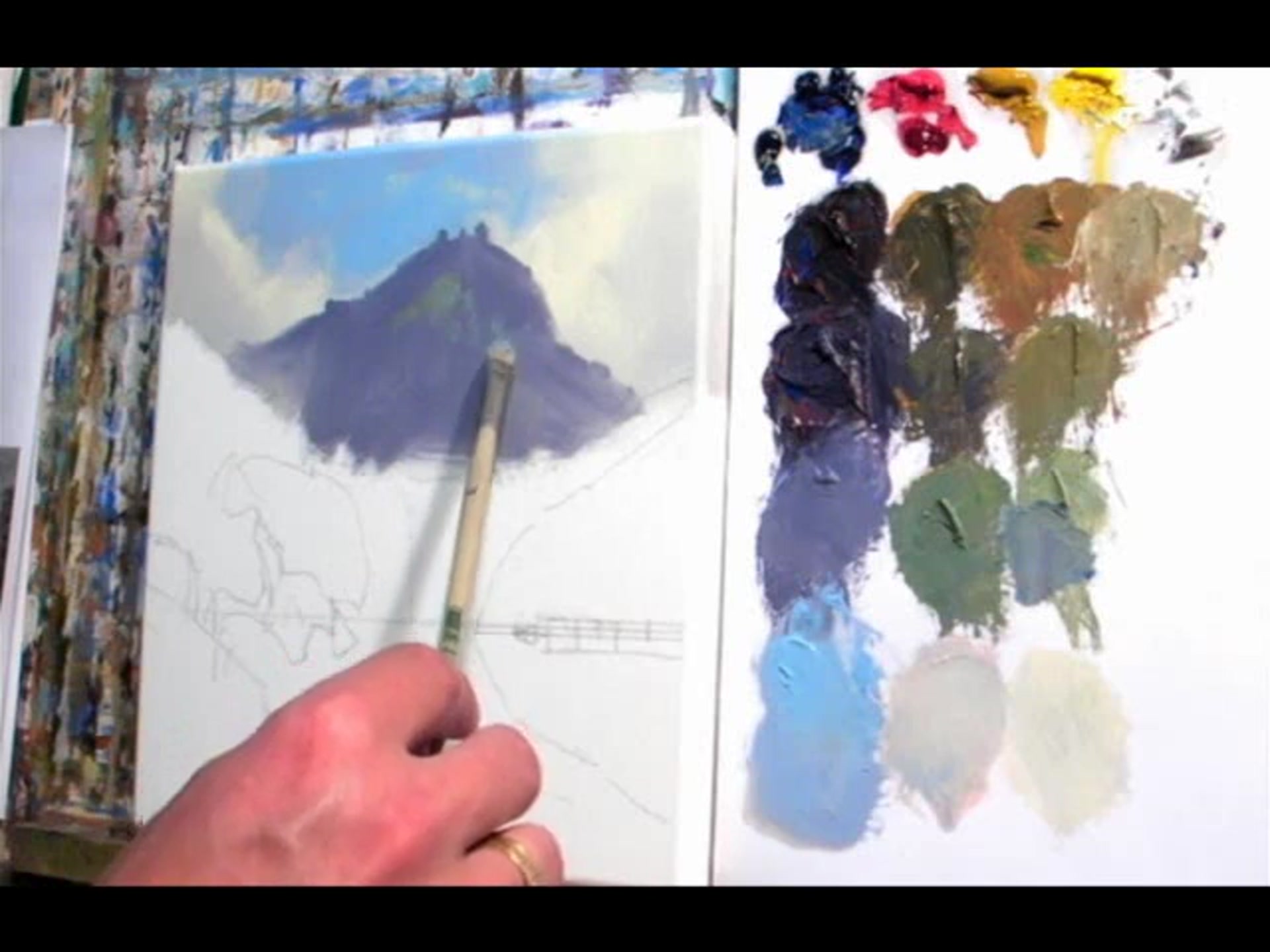 Step 13 — Rock and Highlight Techniques (video frame from the lesson)