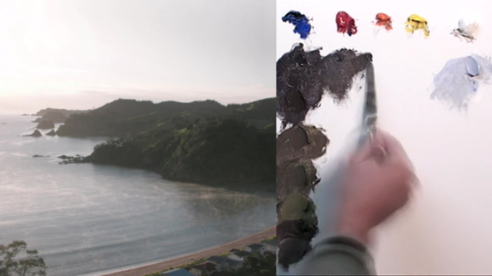 Step 9 — Applying Atmospheric Color (video frame from the lesson)