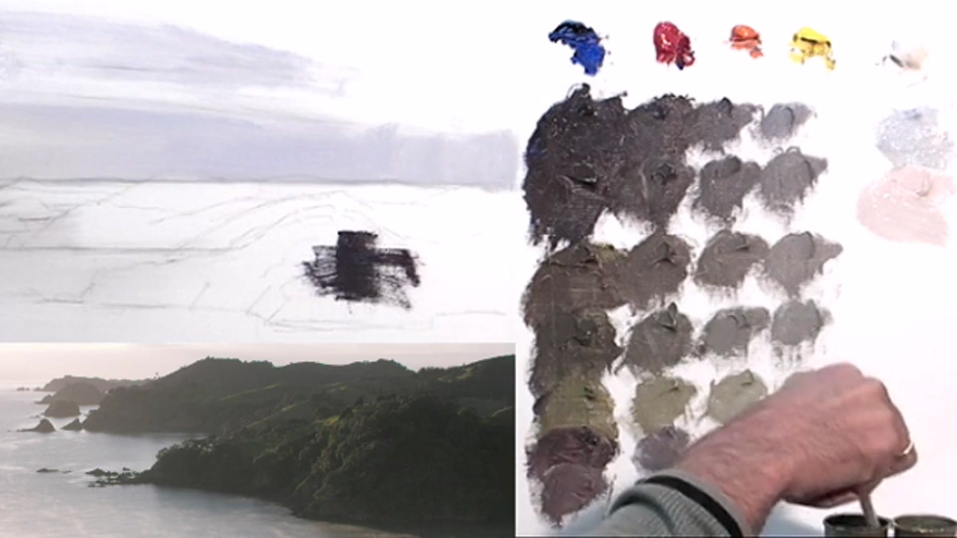 Step 12 — Painting Technique and Brushwork (video frame from the lesson)