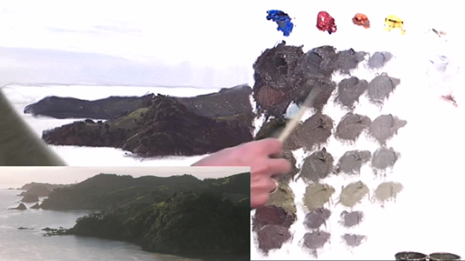 Step 15 — Adding Warmth and Light (video frame from the lesson)