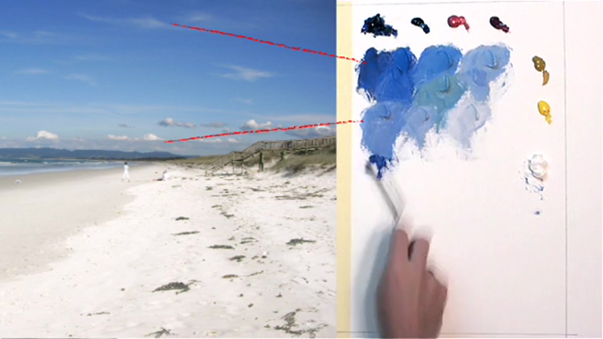 Step 8 — Color Comparison and Adjustment Techniques (video frame from the lesson)