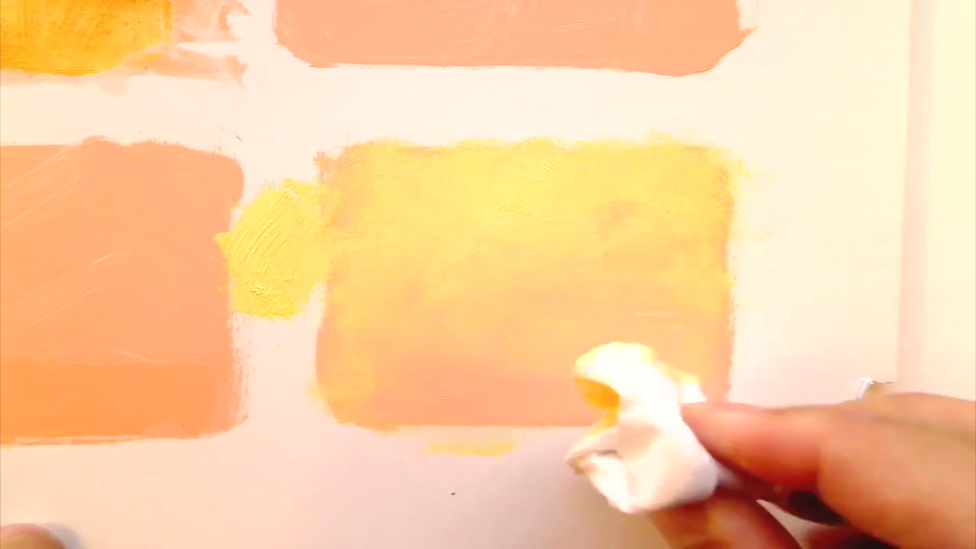 Step 6 — Rubbing Back Technique (video frame from the lesson)