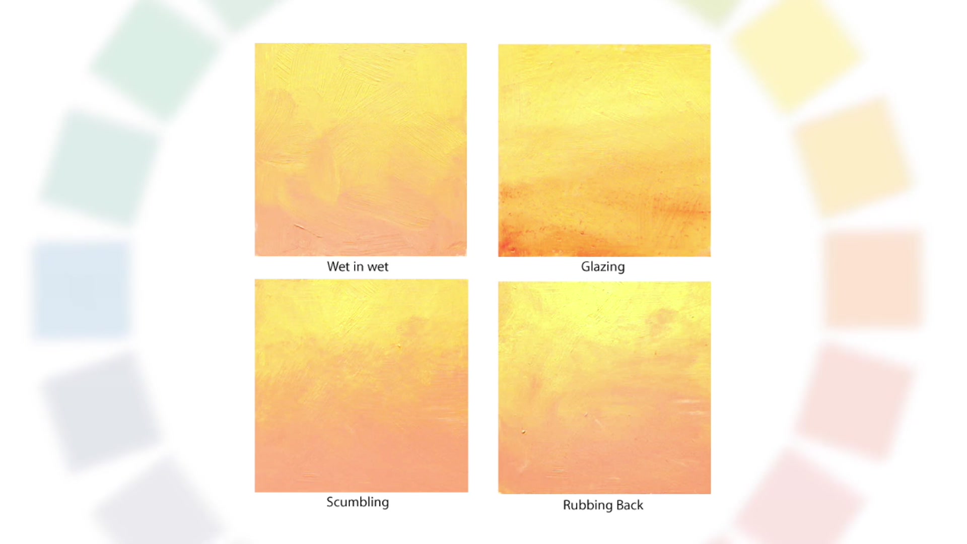 Step 8 — Using Interactive Acrylics for Gradations (video frame from the lesson)