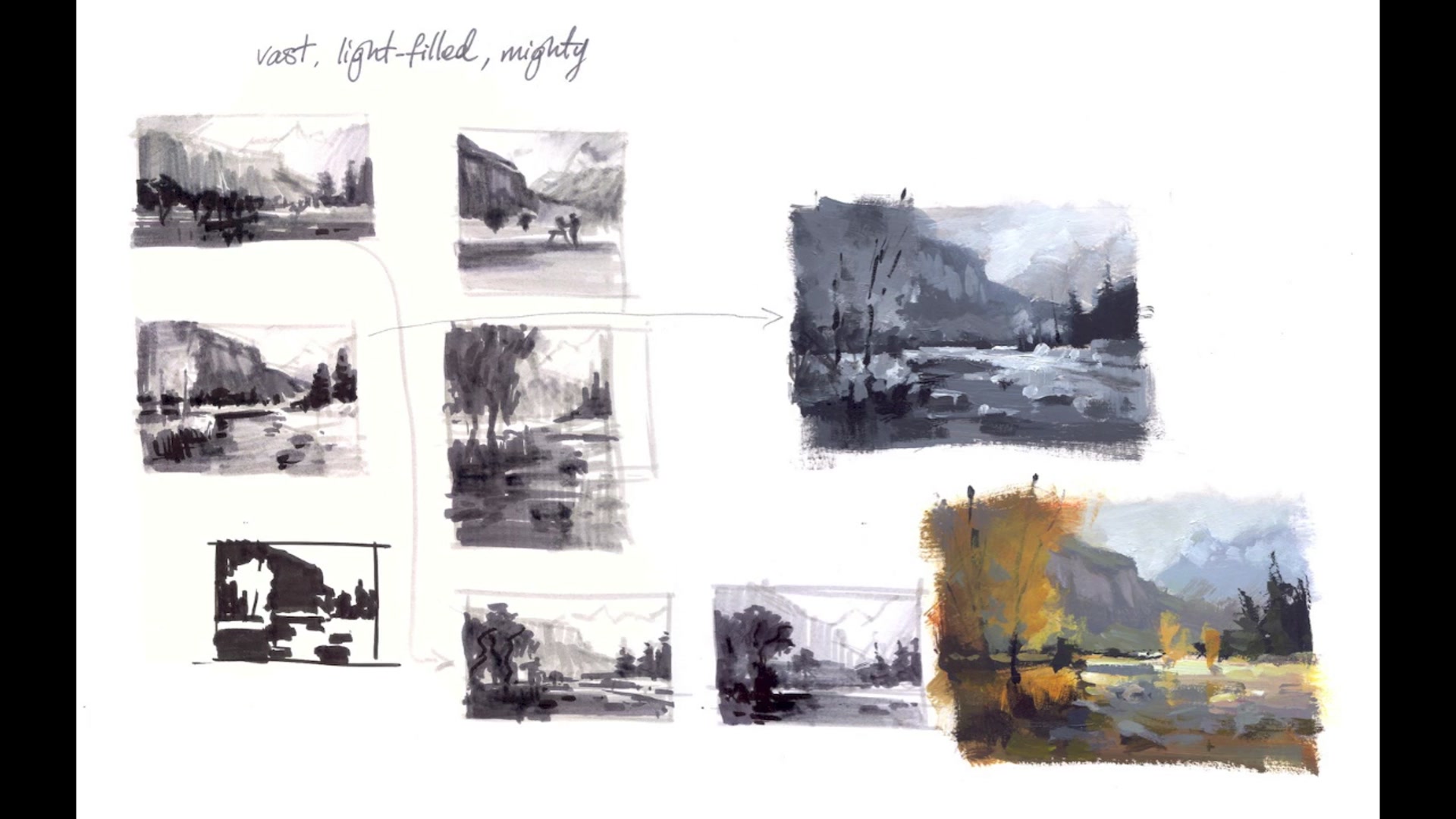 Step 1 — Designing with No Tan Sketches (video frame from the lesson)