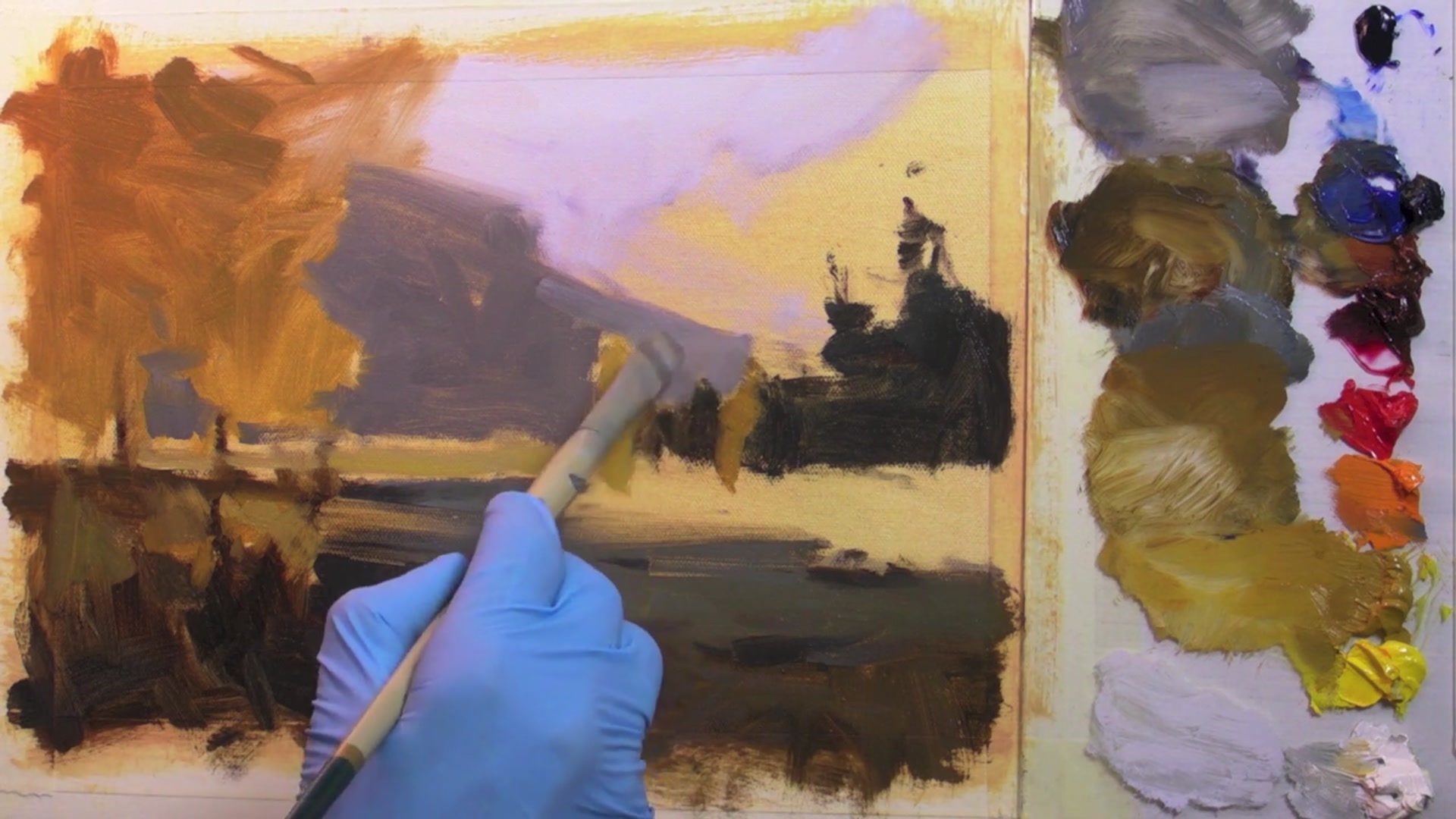 Step 11 — Chinaman's Bluff and Atmospheric Perspective (video frame from the lesson)