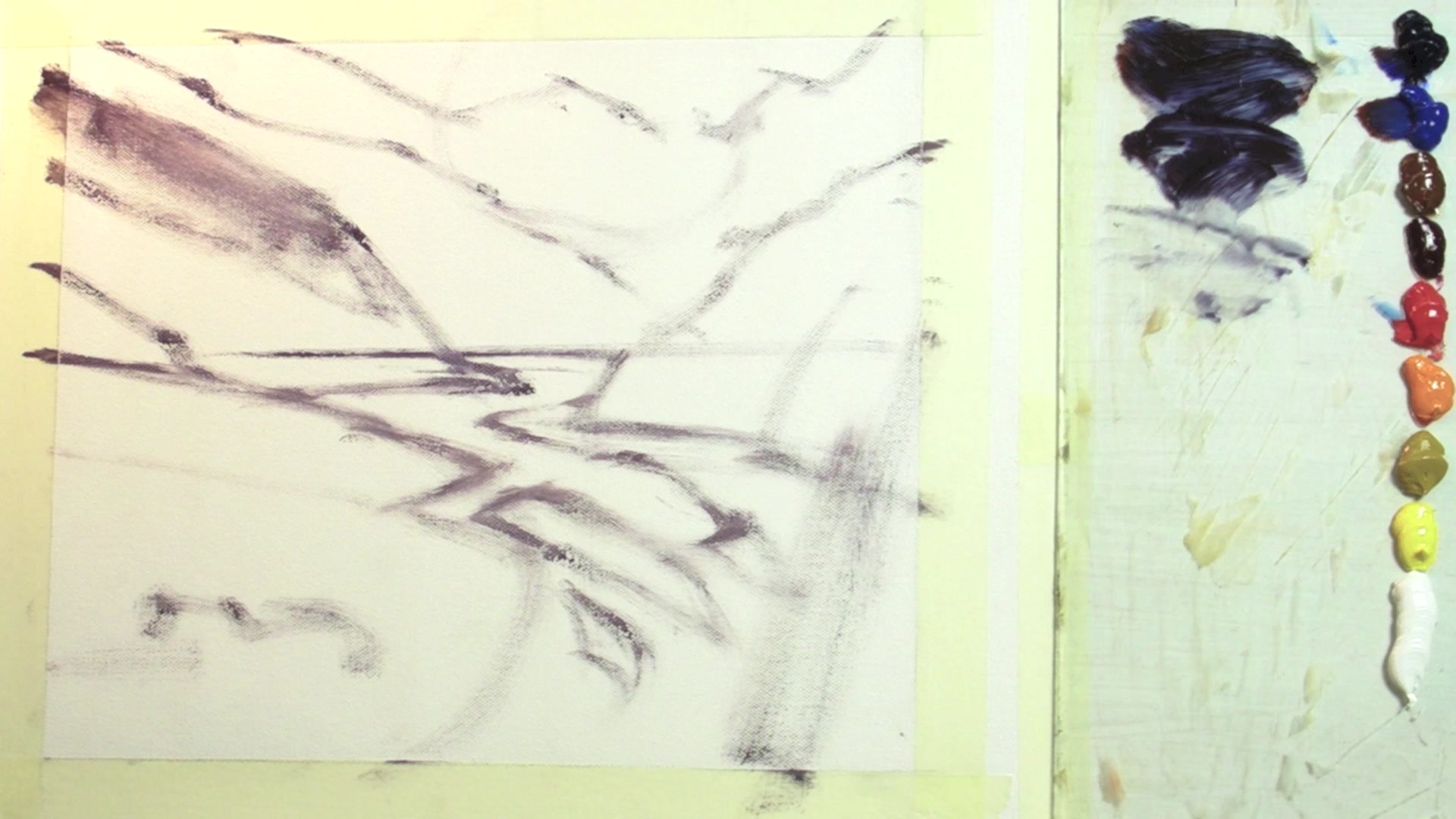 Step 6 — Sketching and shape variety (video frame from the lesson)