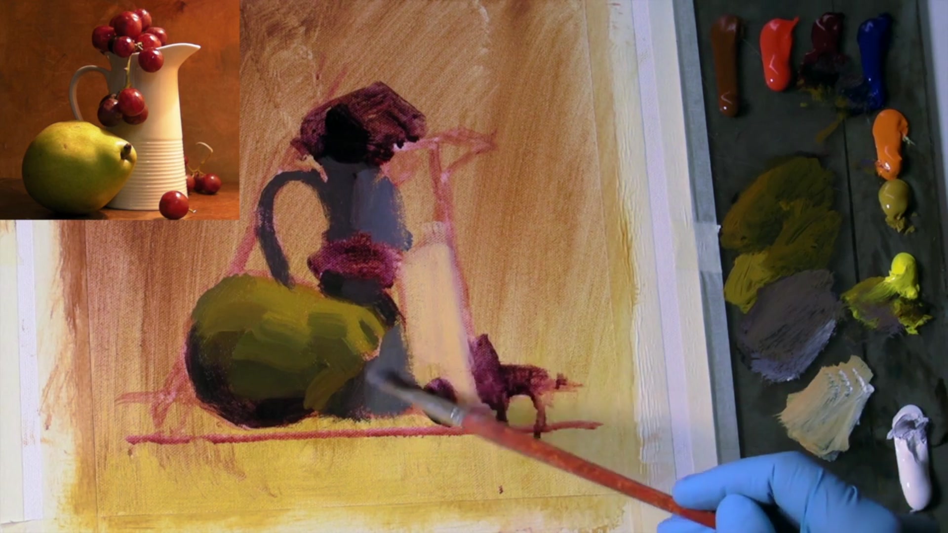 Step 7 — Reflected Light and Color (video frame from the lesson)