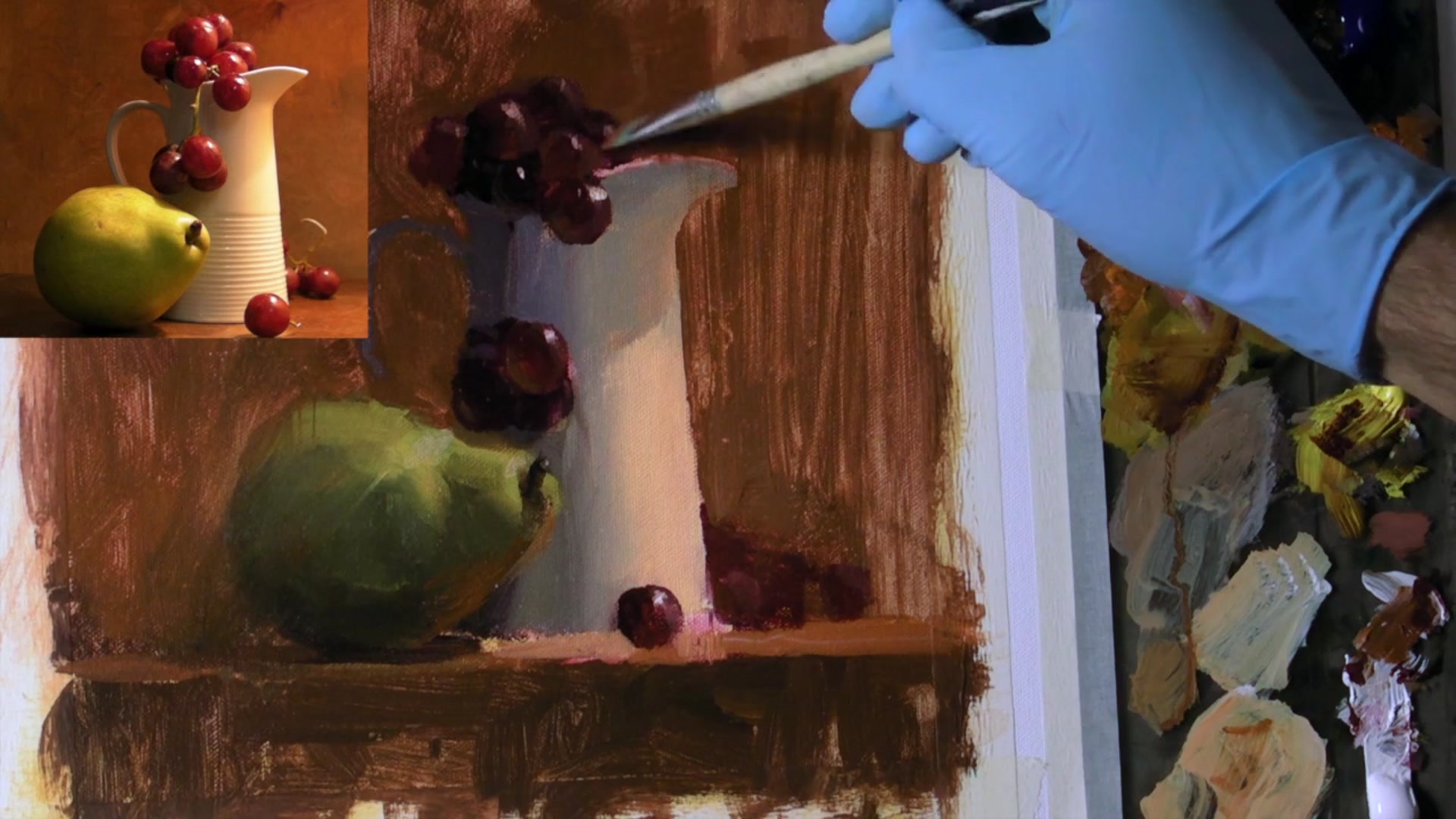 Step 11 — Soft and Sharp Edges (video frame from the lesson)