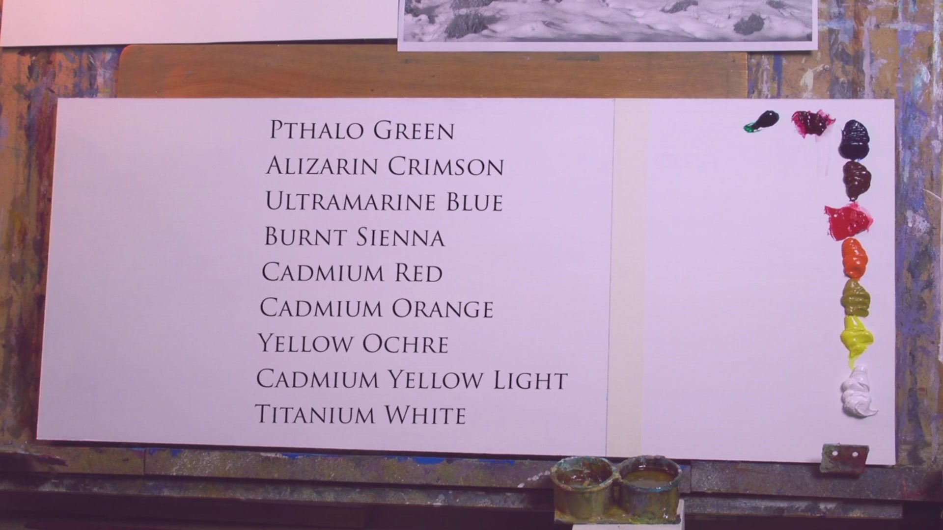 Step 1 — Blocking in Colors (video frame from the lesson)