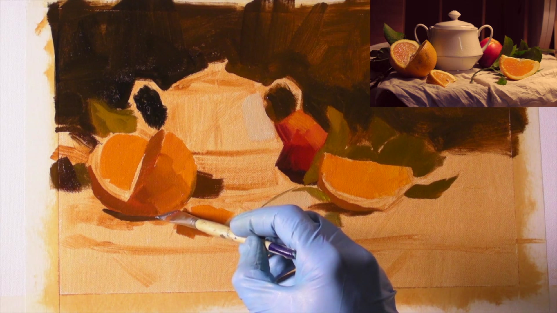 Step 9 — Shadow Colors and Ambient Light (video frame from the lesson)