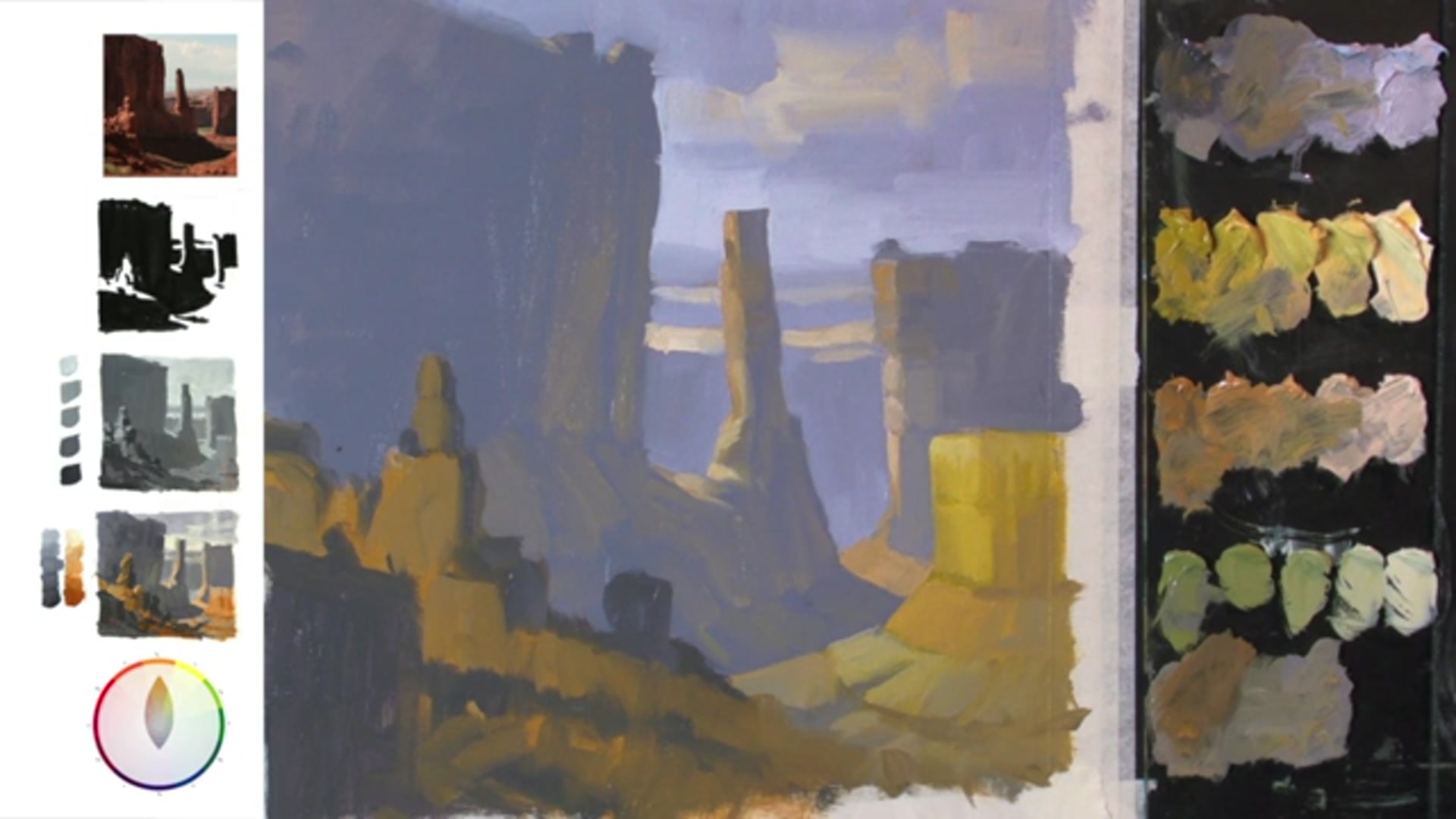 Step 14 — Adding Highlights and Restraint (video frame from the lesson)