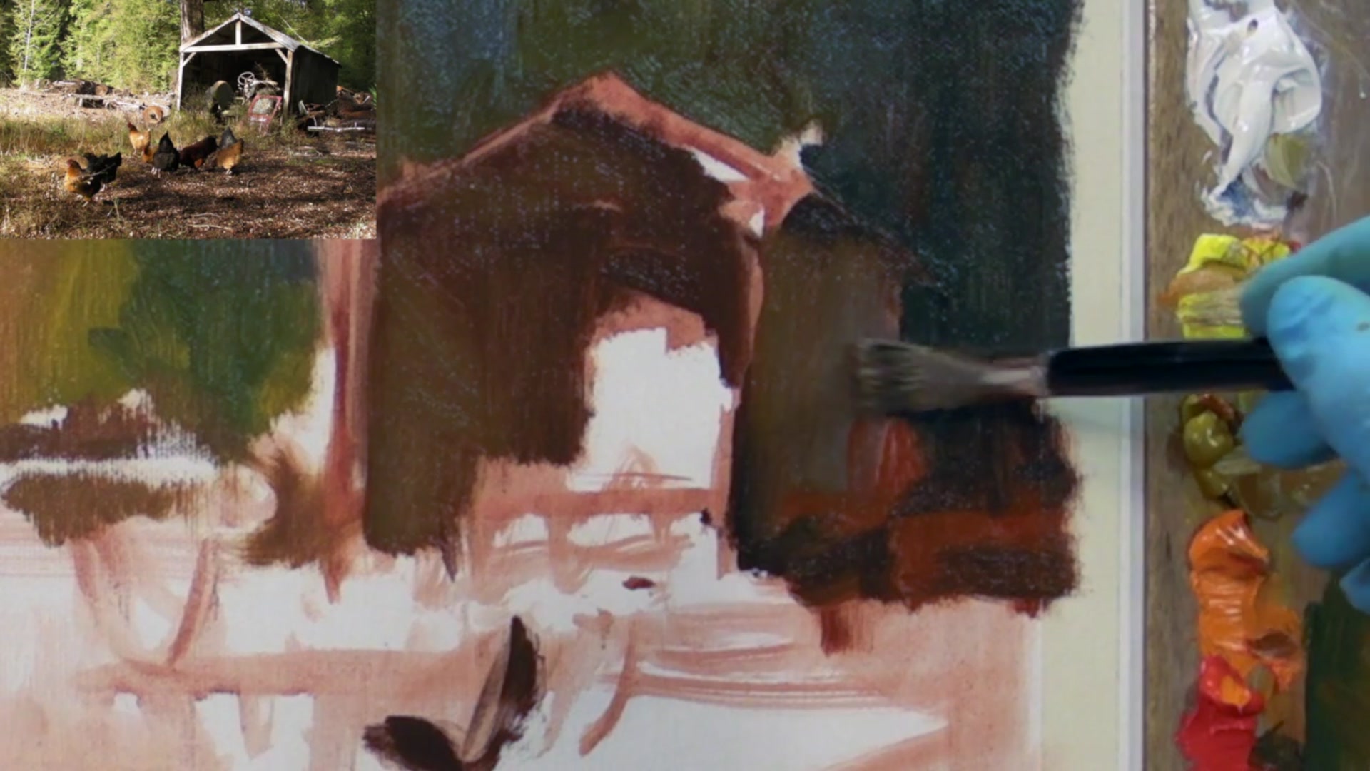 Step 5 — Foreground and Background Contrast (video frame from the lesson)