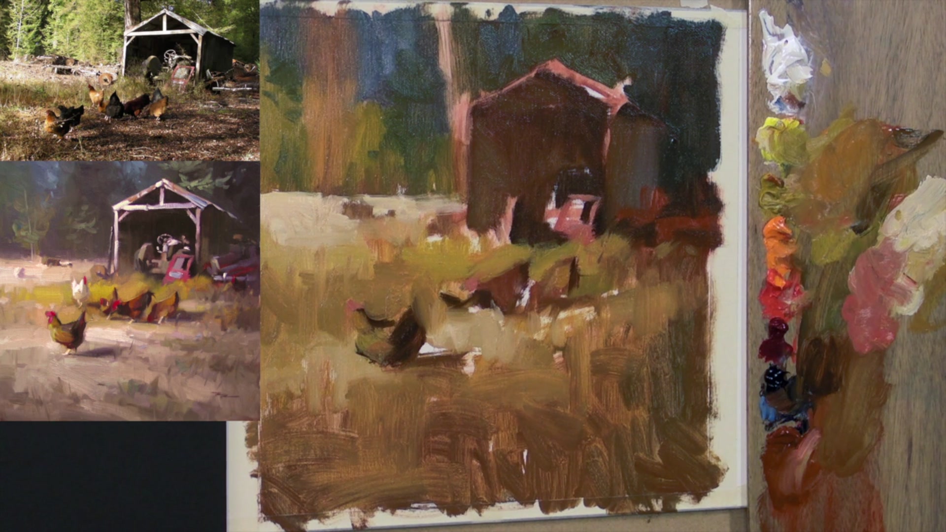 Step 7 — Reworking Acrylic Edges (video frame from the lesson)