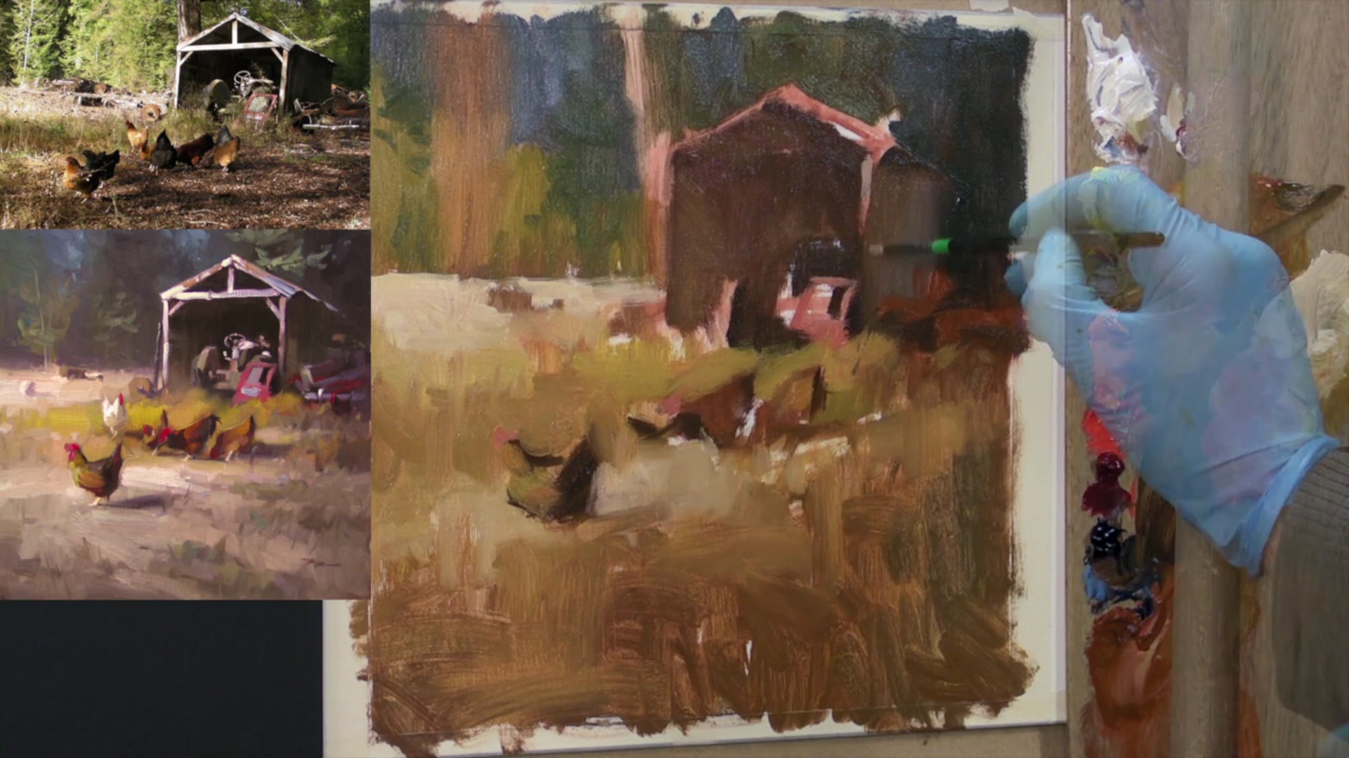 Step 8 — Sharpening and Softening Edges (video frame from the lesson)