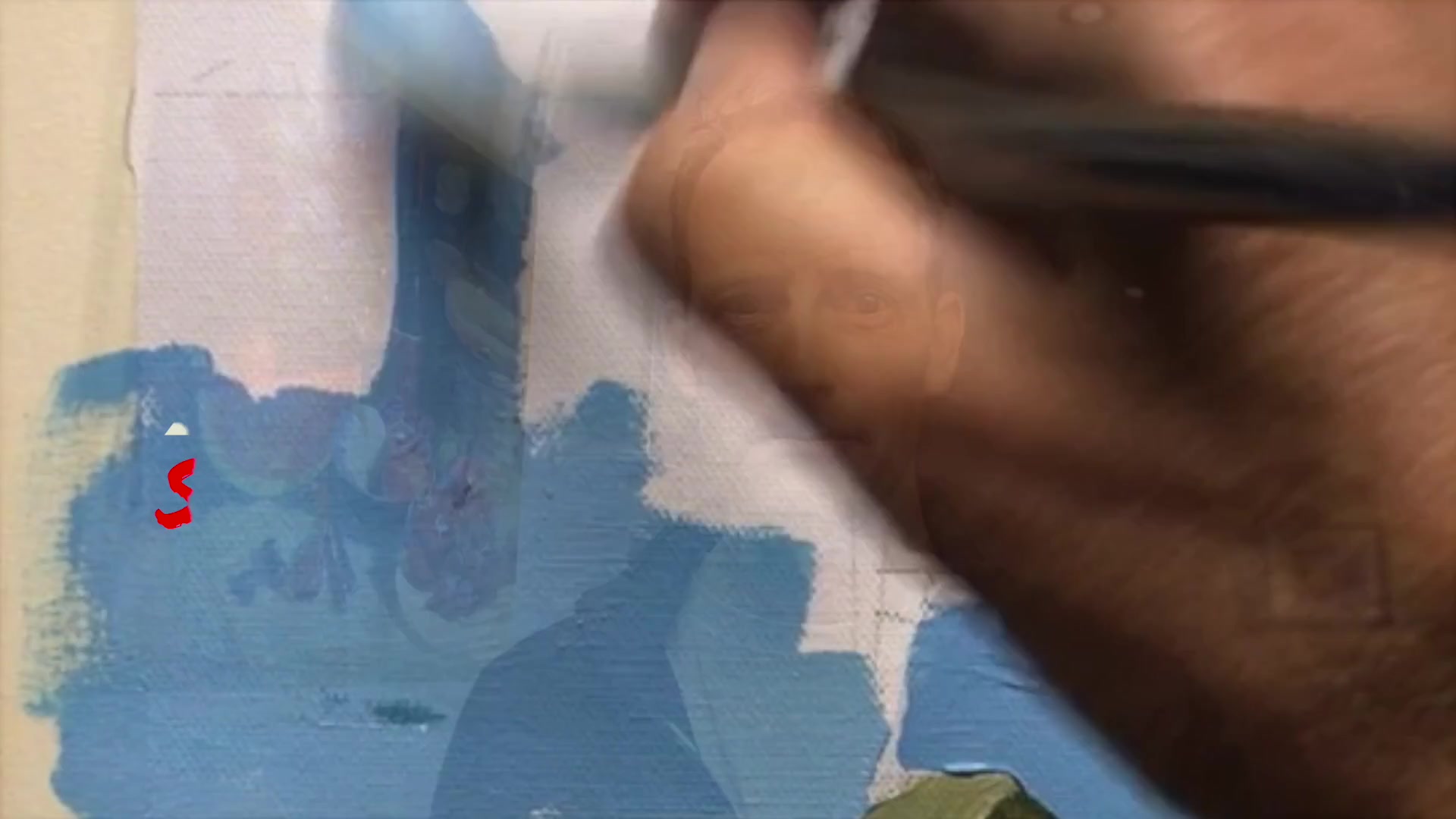 Step 2 — Two-Color Simplicity Concept (video frame from the lesson)