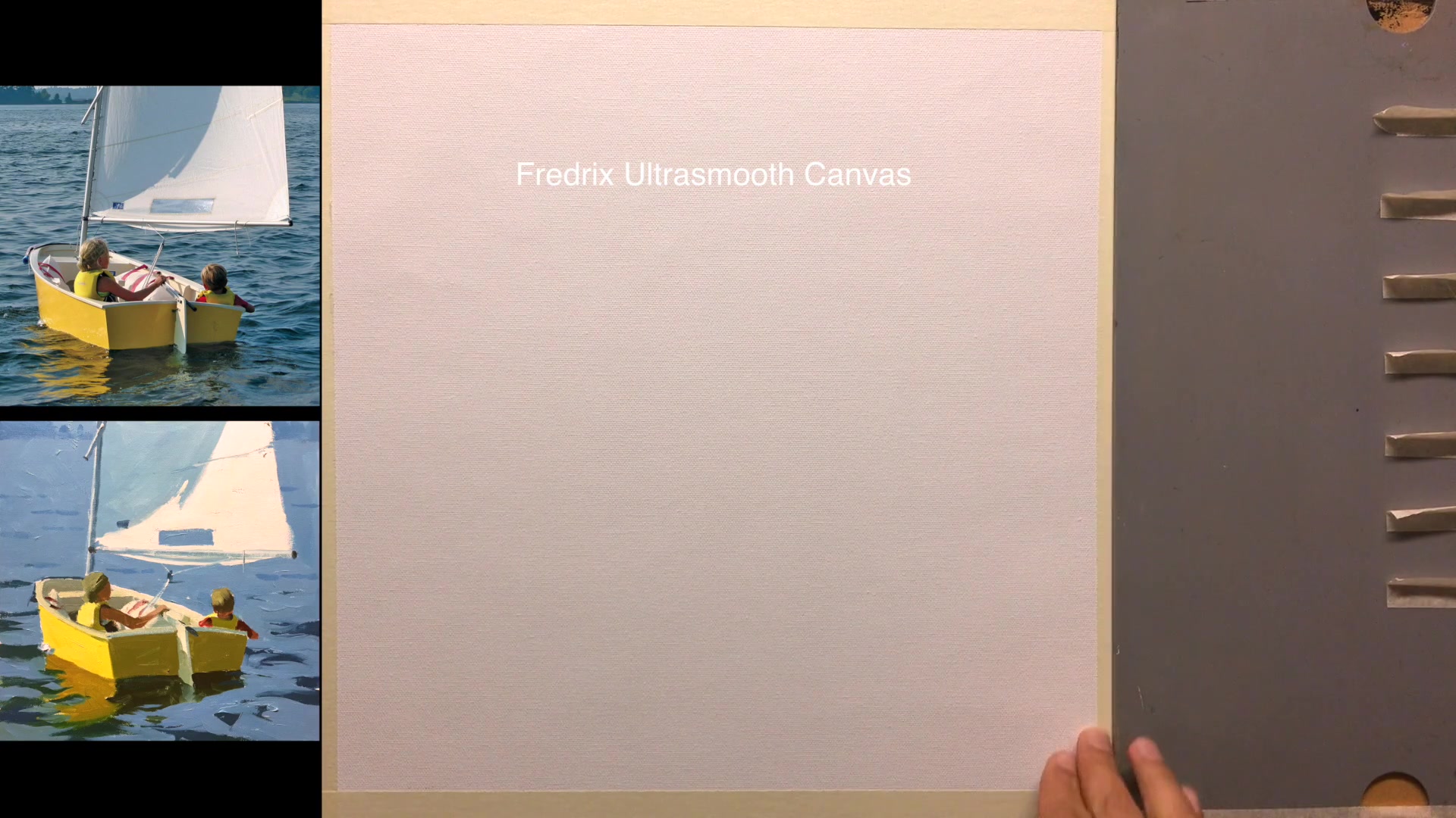 Step 4 — Preparing the Canvas and Drawing (video frame from the lesson)