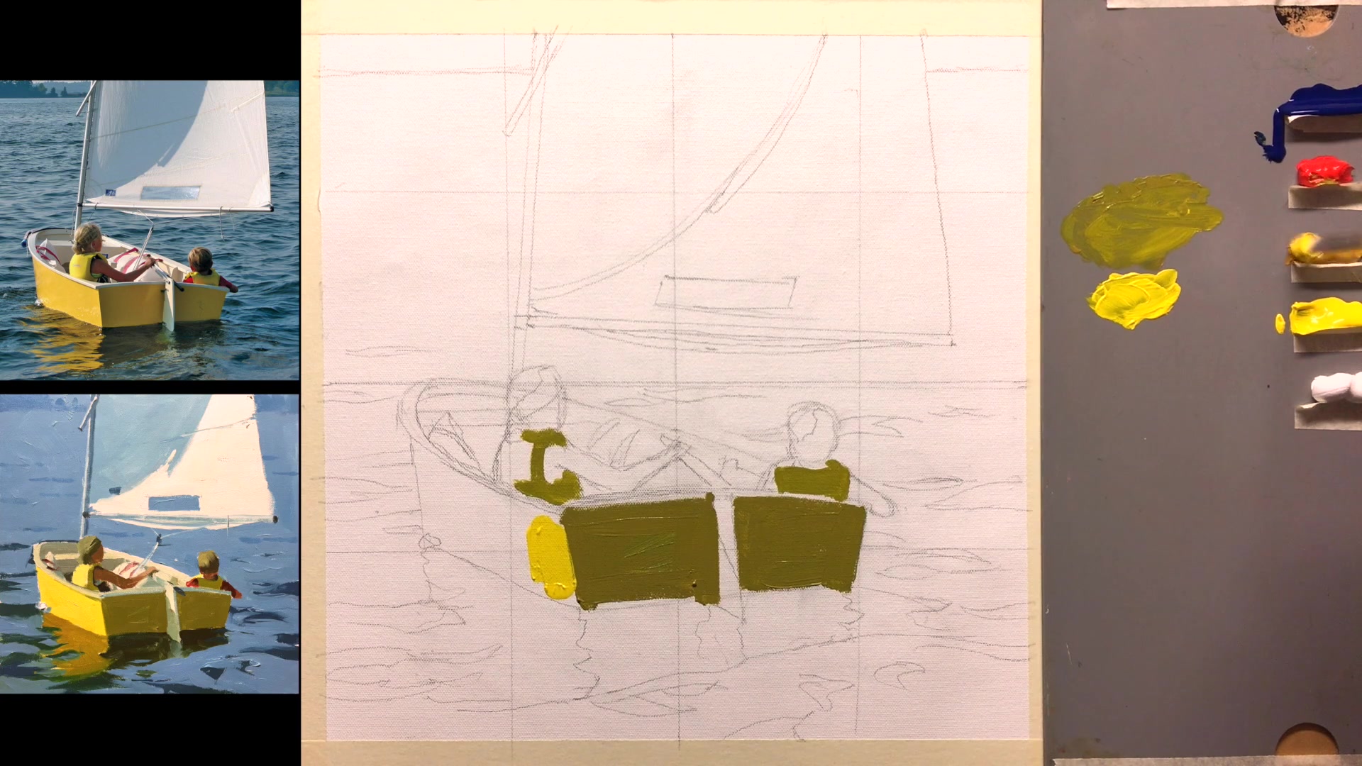 Step 6 — Adjusting Color Relationships (video frame from the lesson)