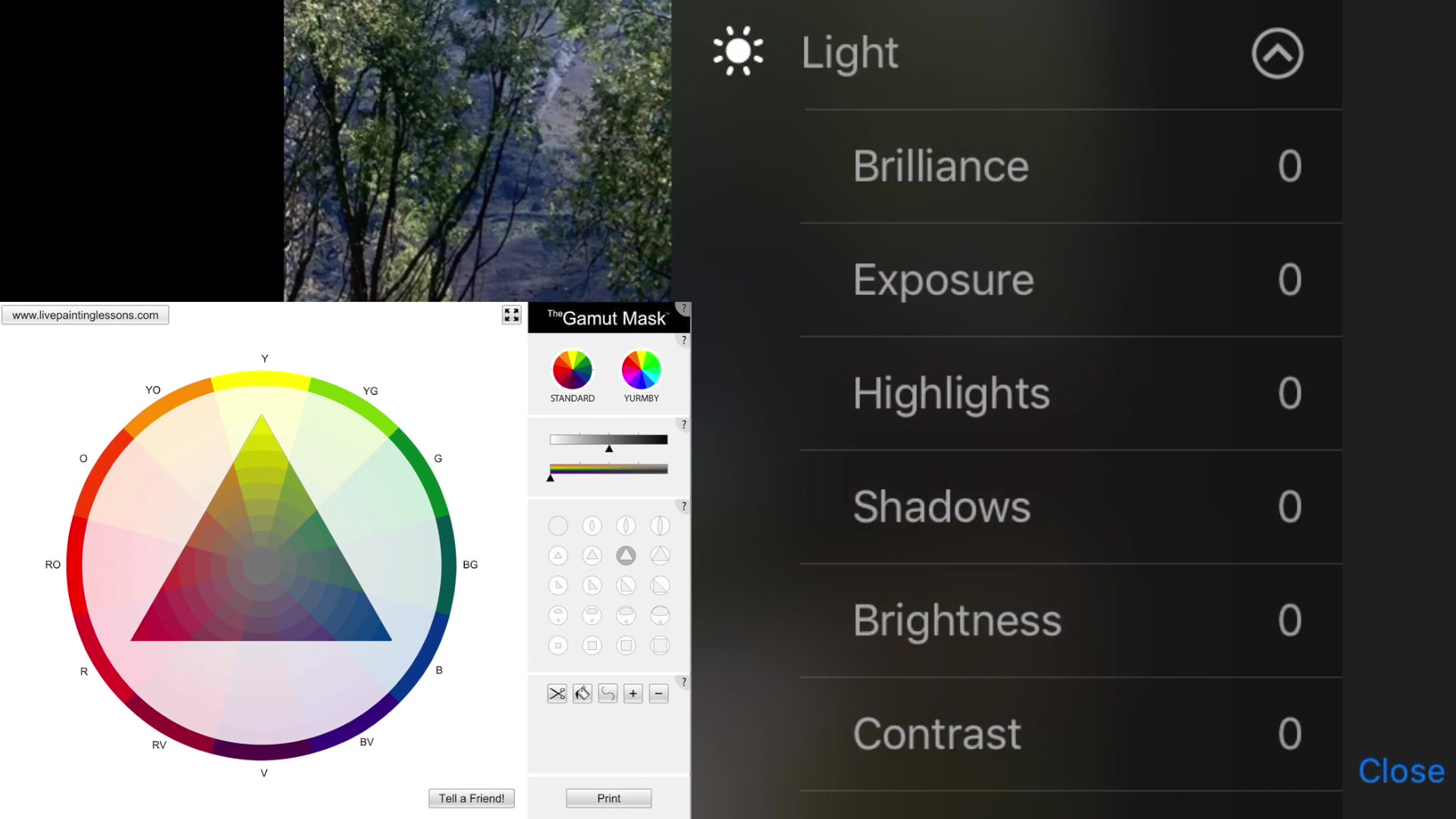 Step 4 — Preparing to Paint Different Moods (video frame from the lesson)