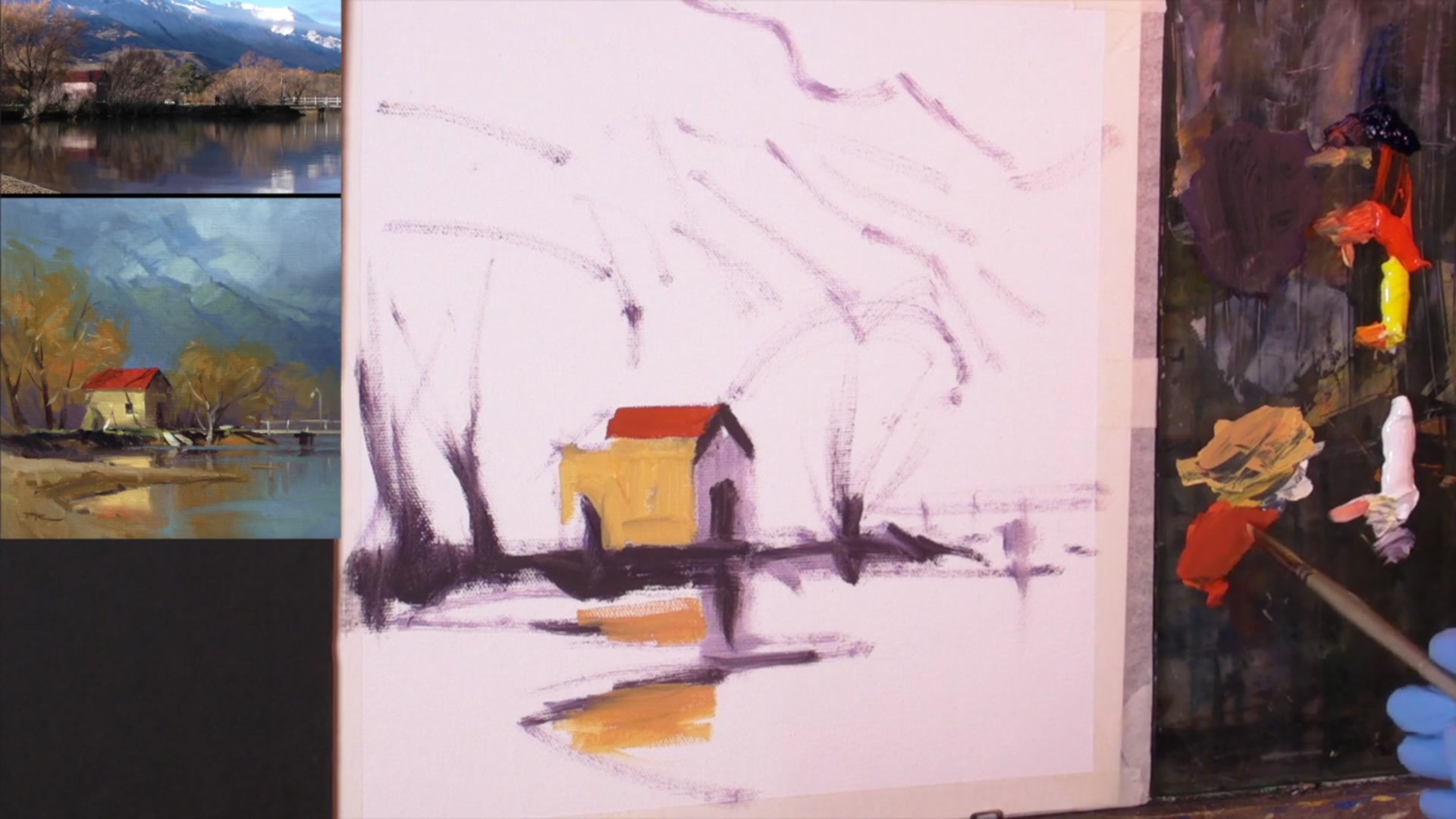 Step 3 — Adding High Chroma Color (video frame from the lesson)