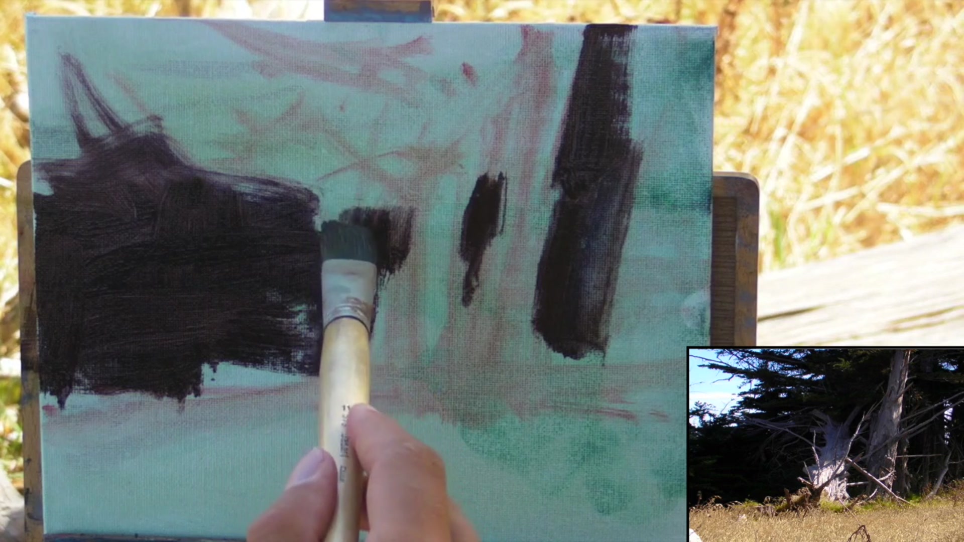 Step 6 — Mixing and Planning Colors (video frame from the lesson)