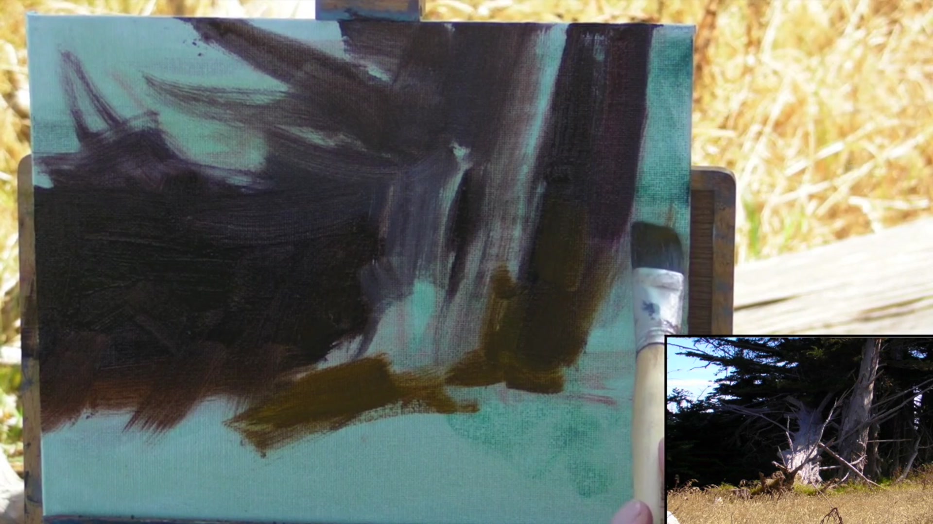Step 9 — Foreground and Background Colors (video frame from the lesson)