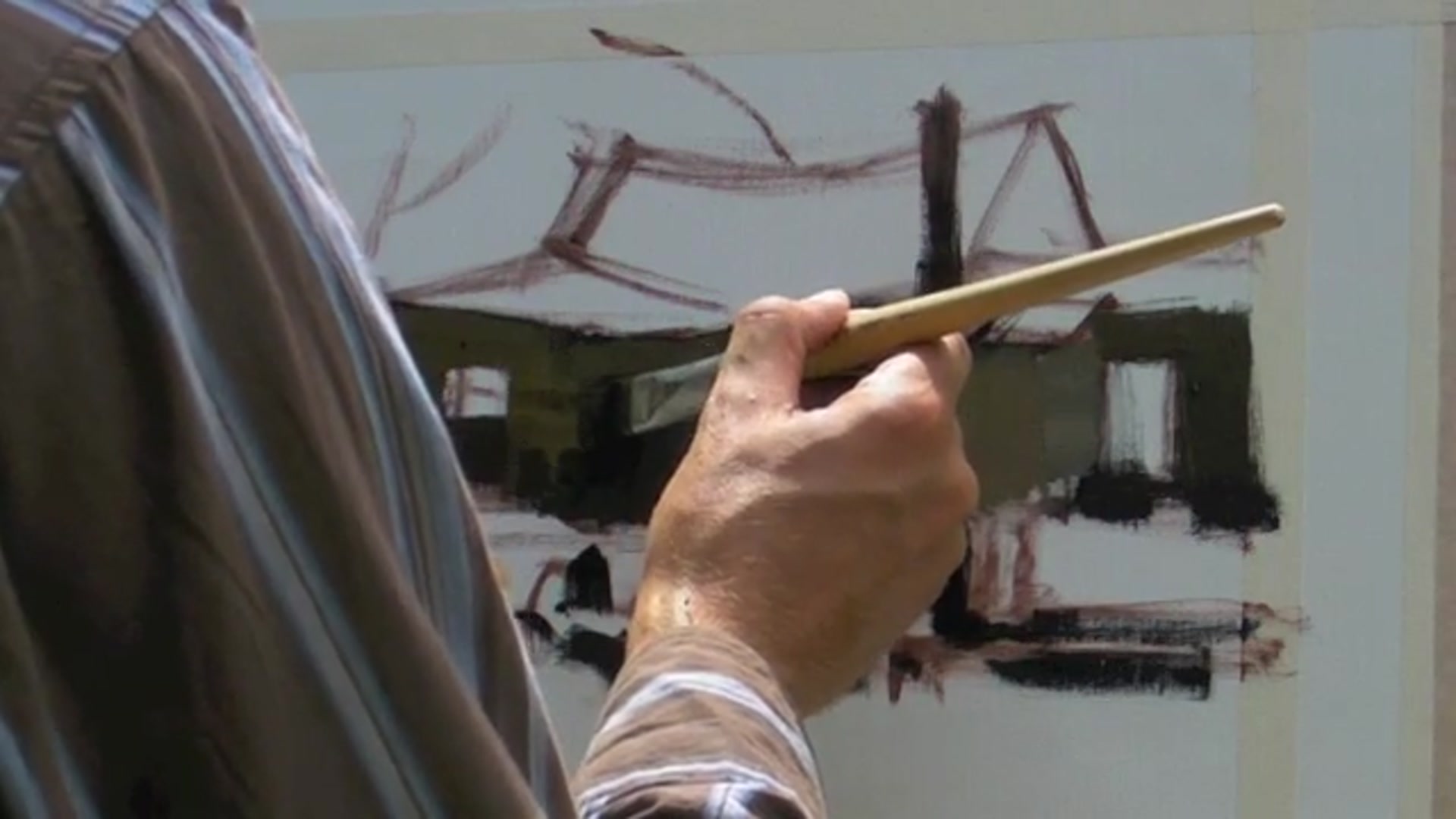 Step 11 — Working in the Darks (video frame from the lesson)