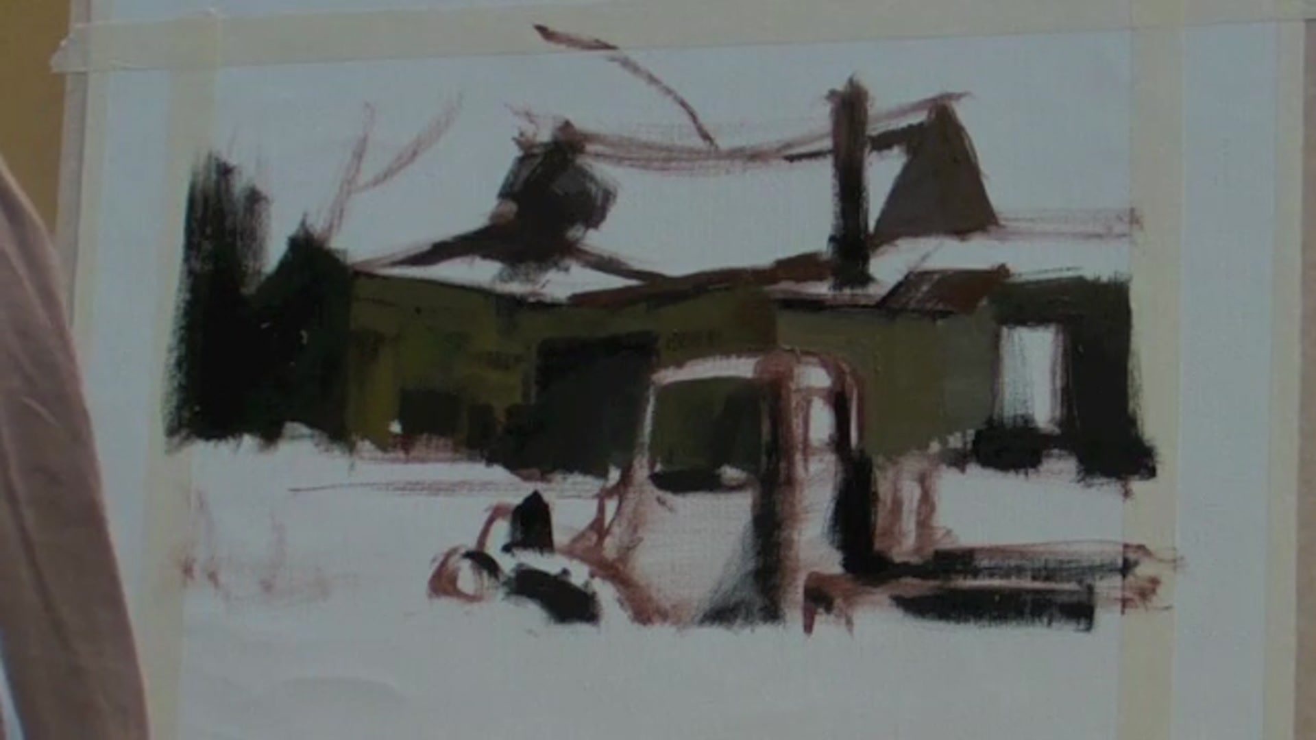 Step 14 — Canvas Preparation (video frame from the lesson)