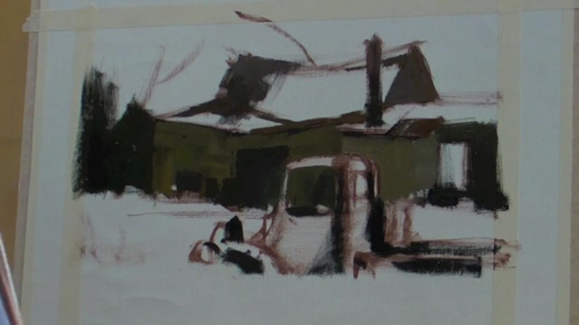 Step 15 — Background and Broken Color (video frame from the lesson)