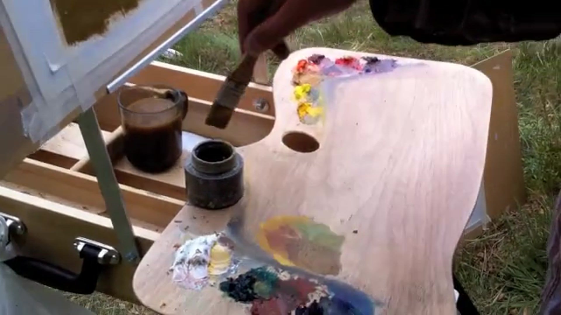 Step 23 — Foreground and Grass (video frame from the lesson)