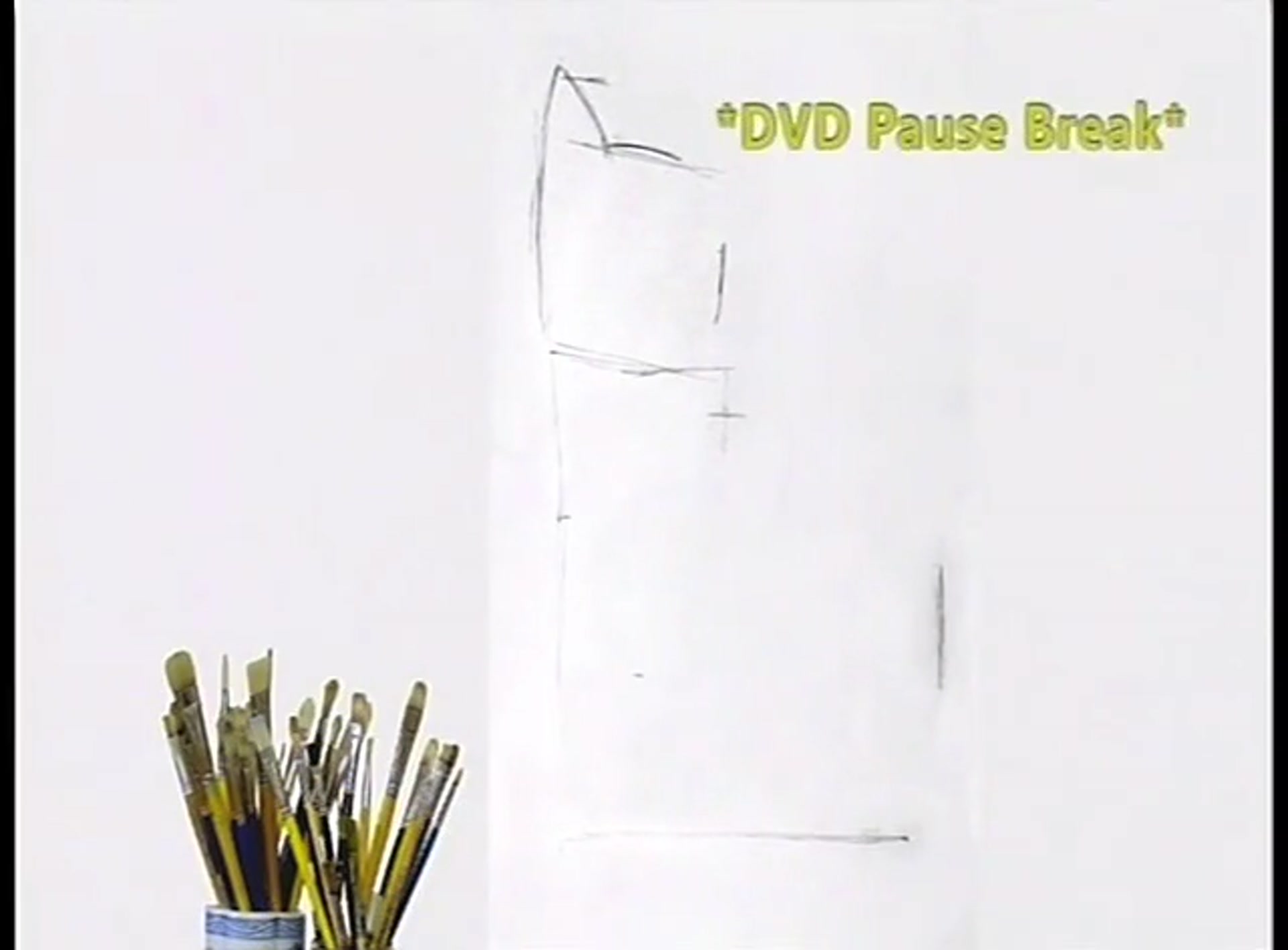 Step 8 — Drawing the head circle (video frame from the lesson)