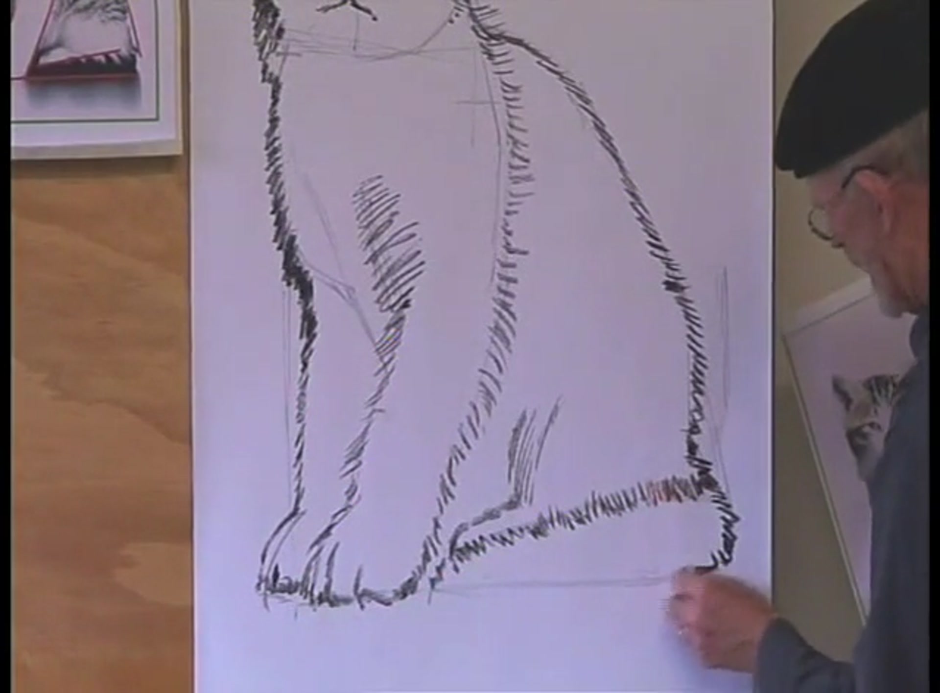 Step 15 — Adding shadows and reflections (video frame from the lesson)