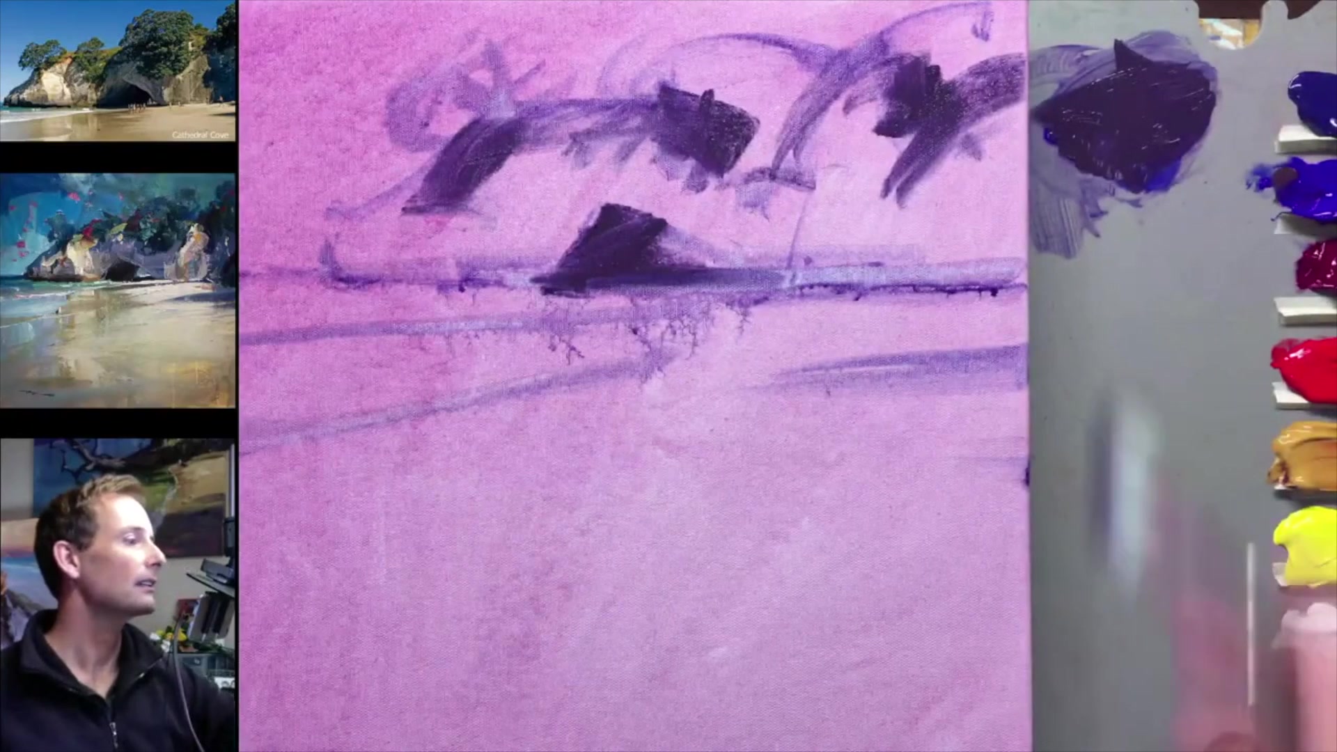 Step 5 — Infused Light Technique (video frame from the lesson)