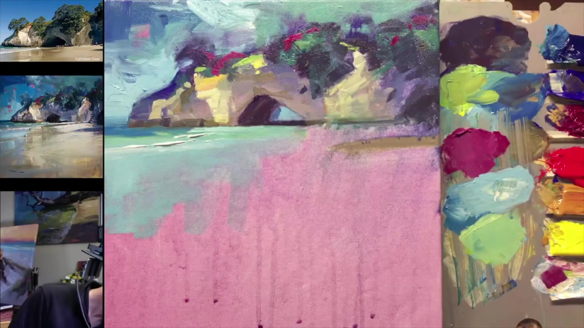 Step 16 — Adding Reflections (video frame from the lesson)