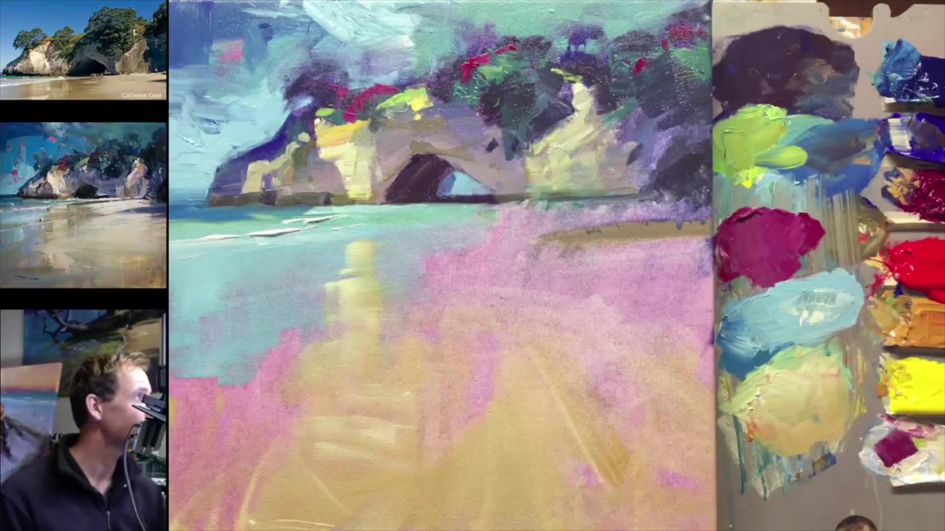 Step 17 — Final Touches and Texture Techniques (video frame from the lesson)