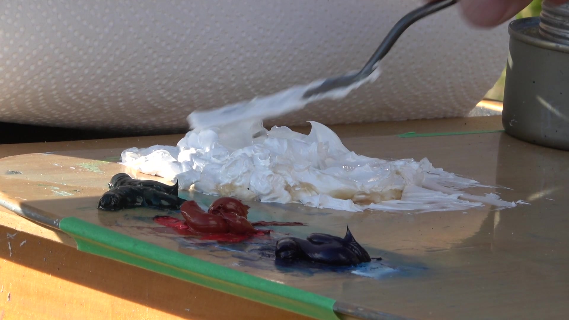 Step 2 — Initial sketch and composition (video frame from the lesson)