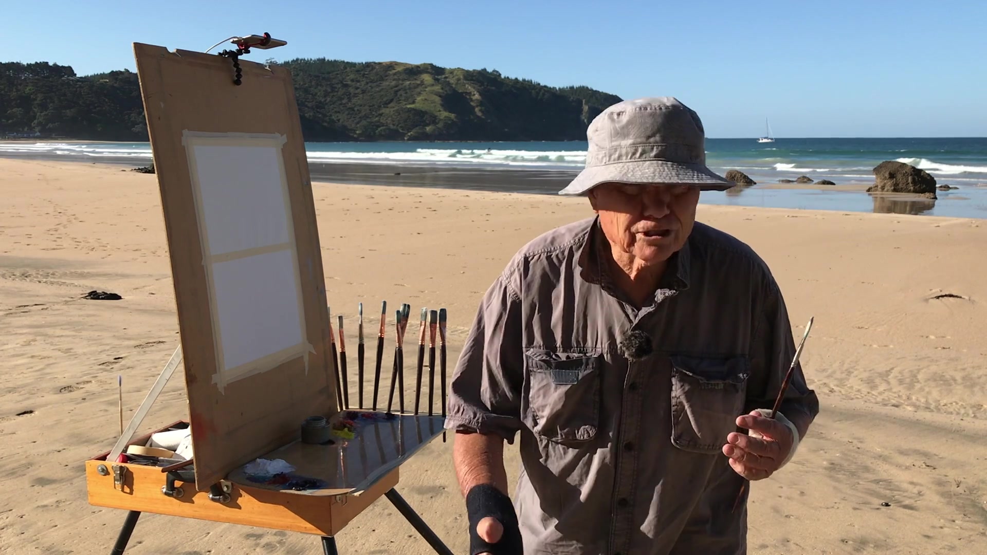 Step 2 — Palette and Color Choices (video frame from the lesson)