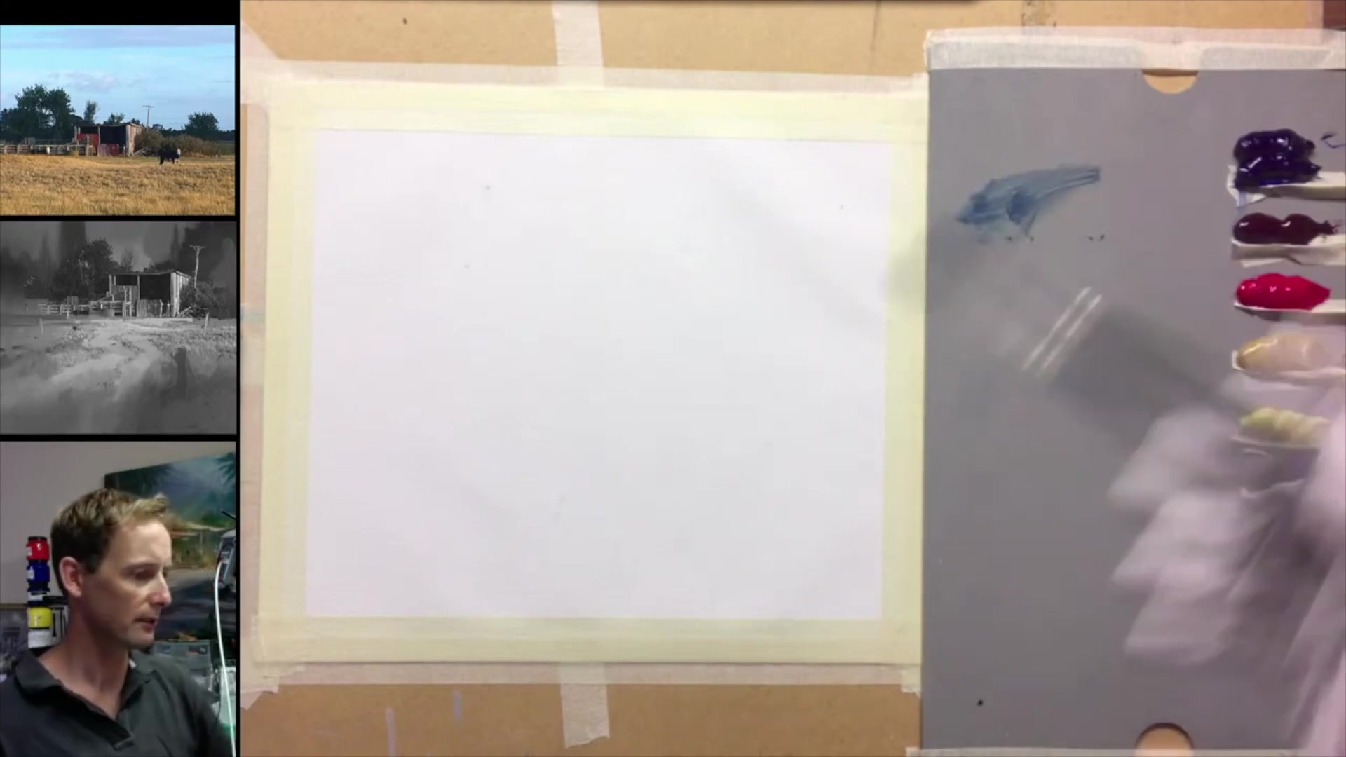 Step 3 — Sketching the Shed (video frame from the lesson)