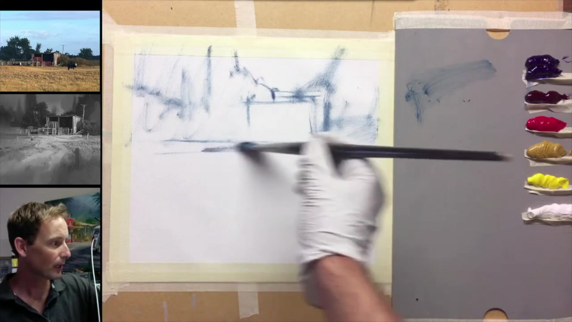 Step 4 — Path and Composition (video frame from the lesson)