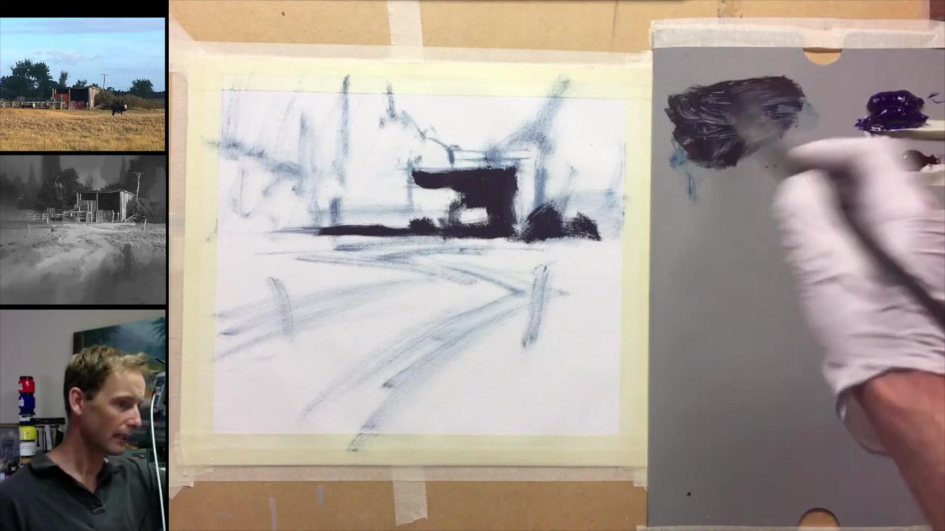 Step 9 — Perspective and Background (video frame from the lesson)