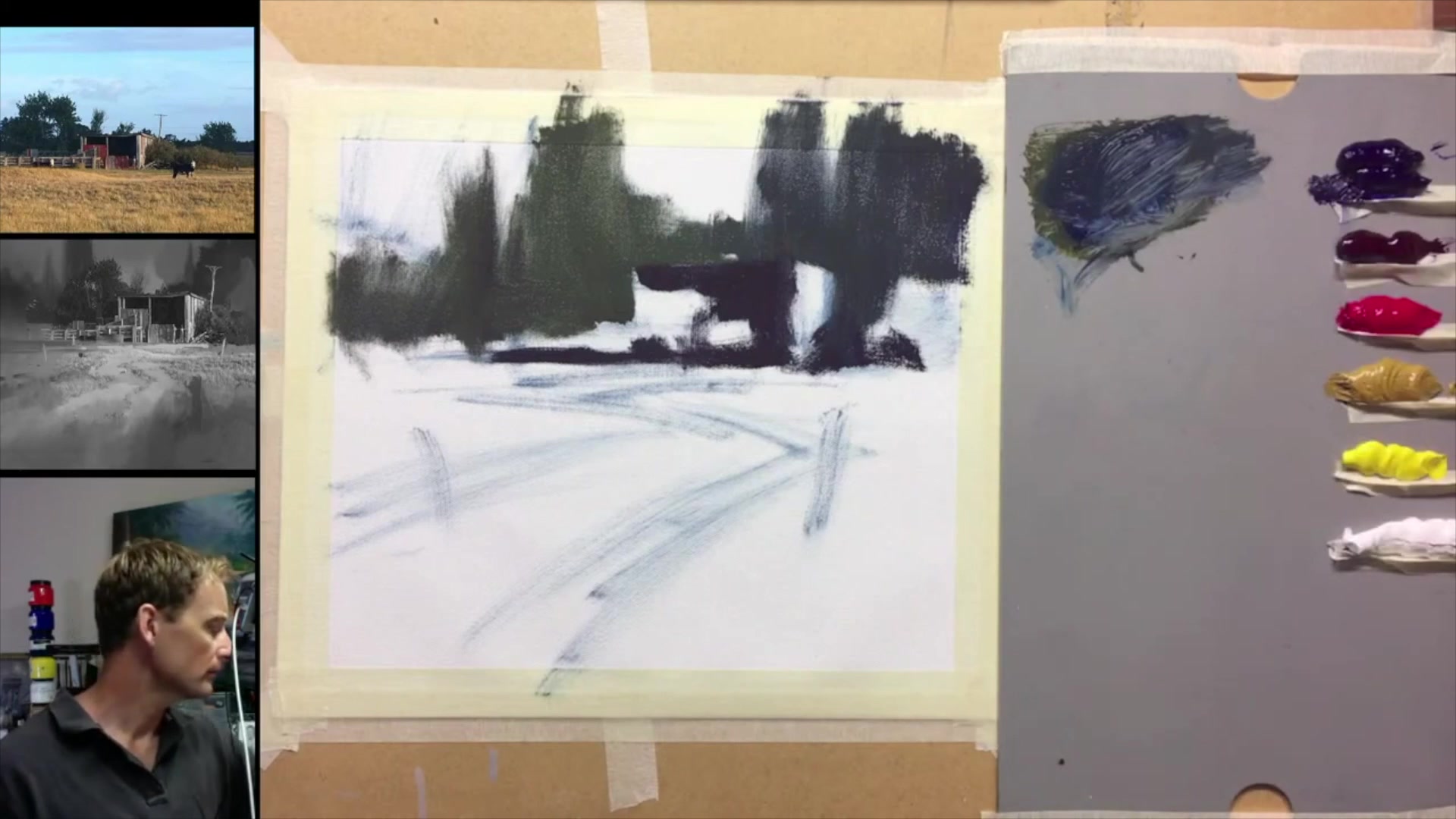 Step 11 — Brush Strokes and Natural Look (video frame from the lesson)