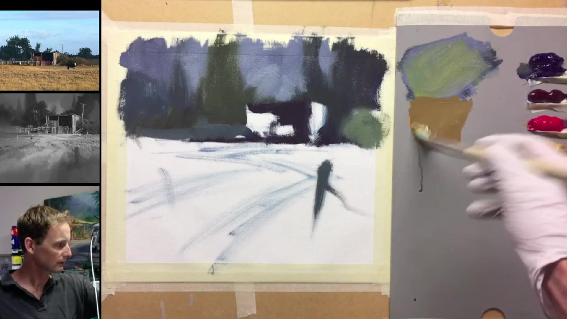 Step 17 — Foreground Color Transition (video frame from the lesson)
