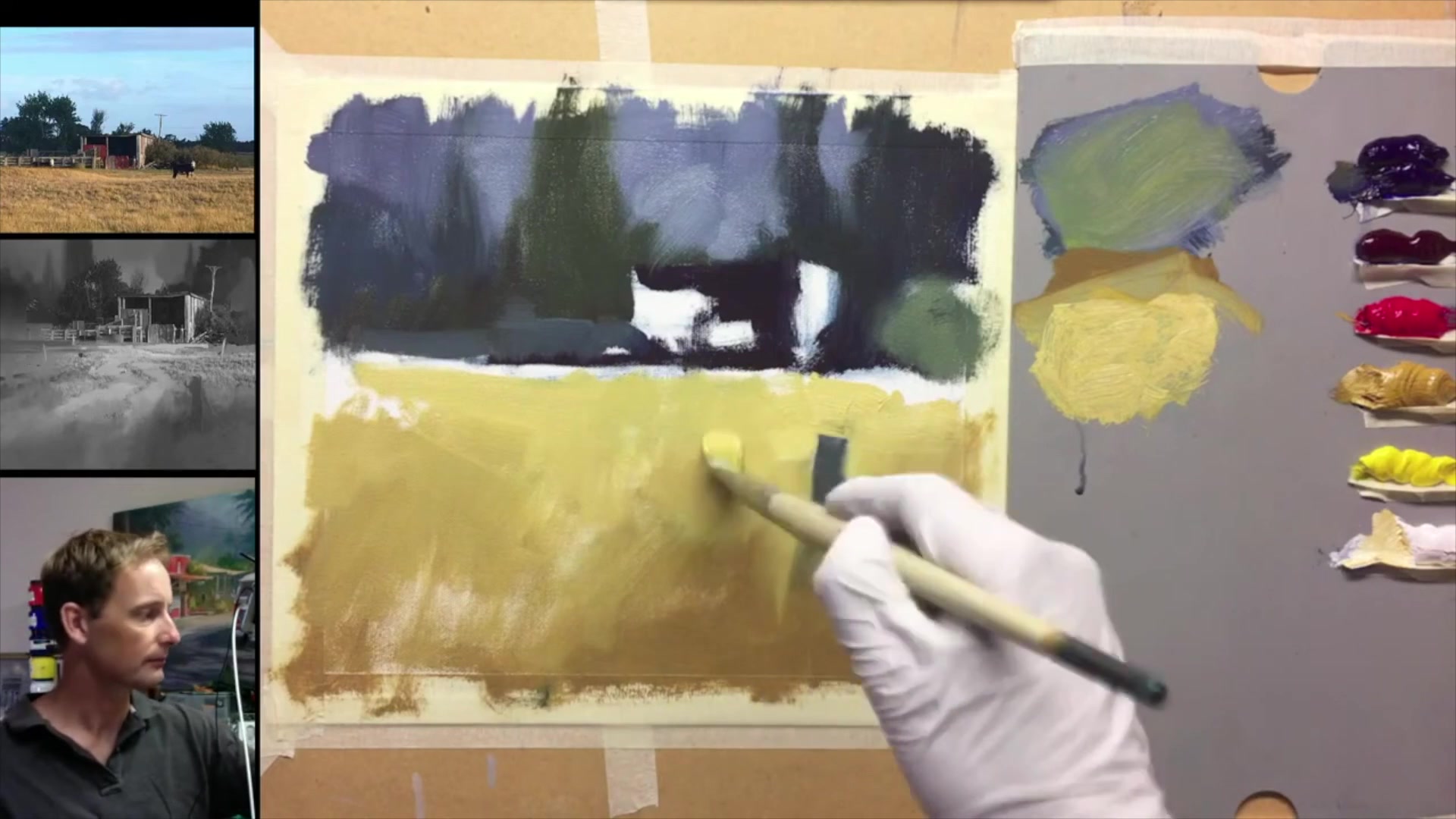 Step 18 — Creating Light Effects (video frame from the lesson)