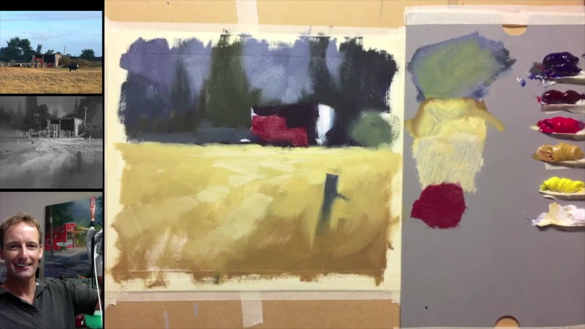 Step 24 — Foreground Light and Color (video frame from the lesson)